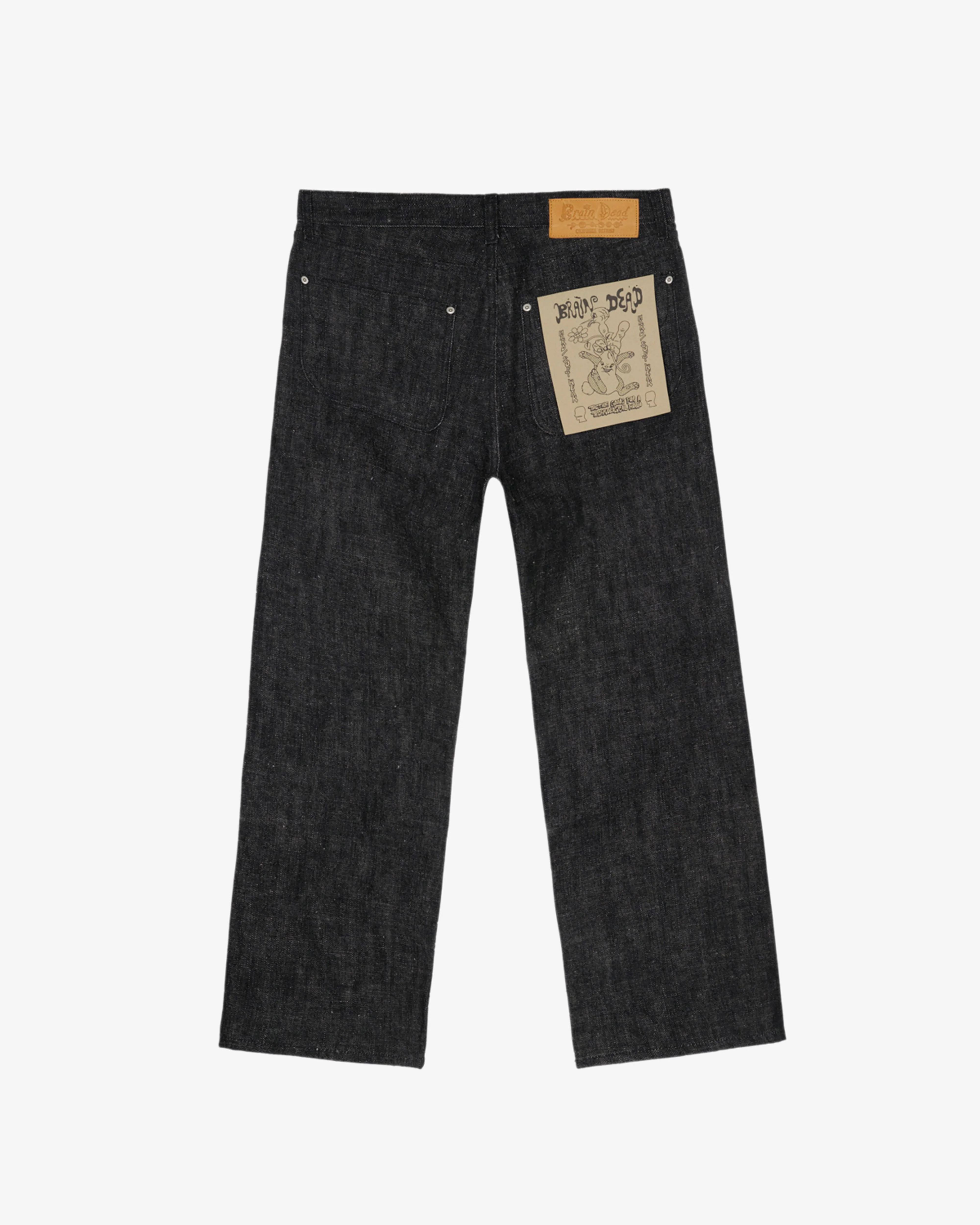 Brain Dead - Men's Type 00 15.5oz Selvedge Denim - (Black) - Image 2
