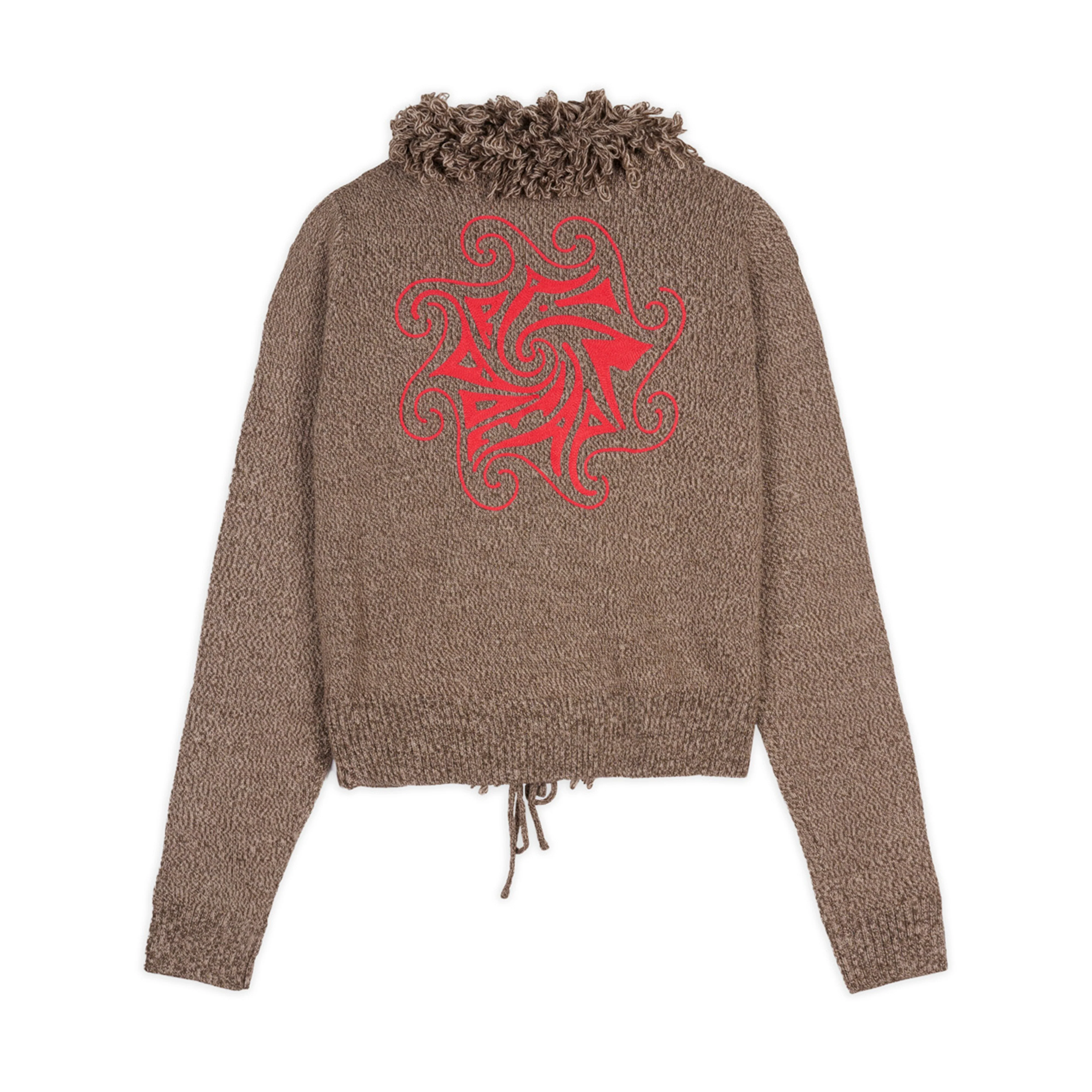 Brain Dead - Women's Marled Cardigan - (Clay) - Image 2