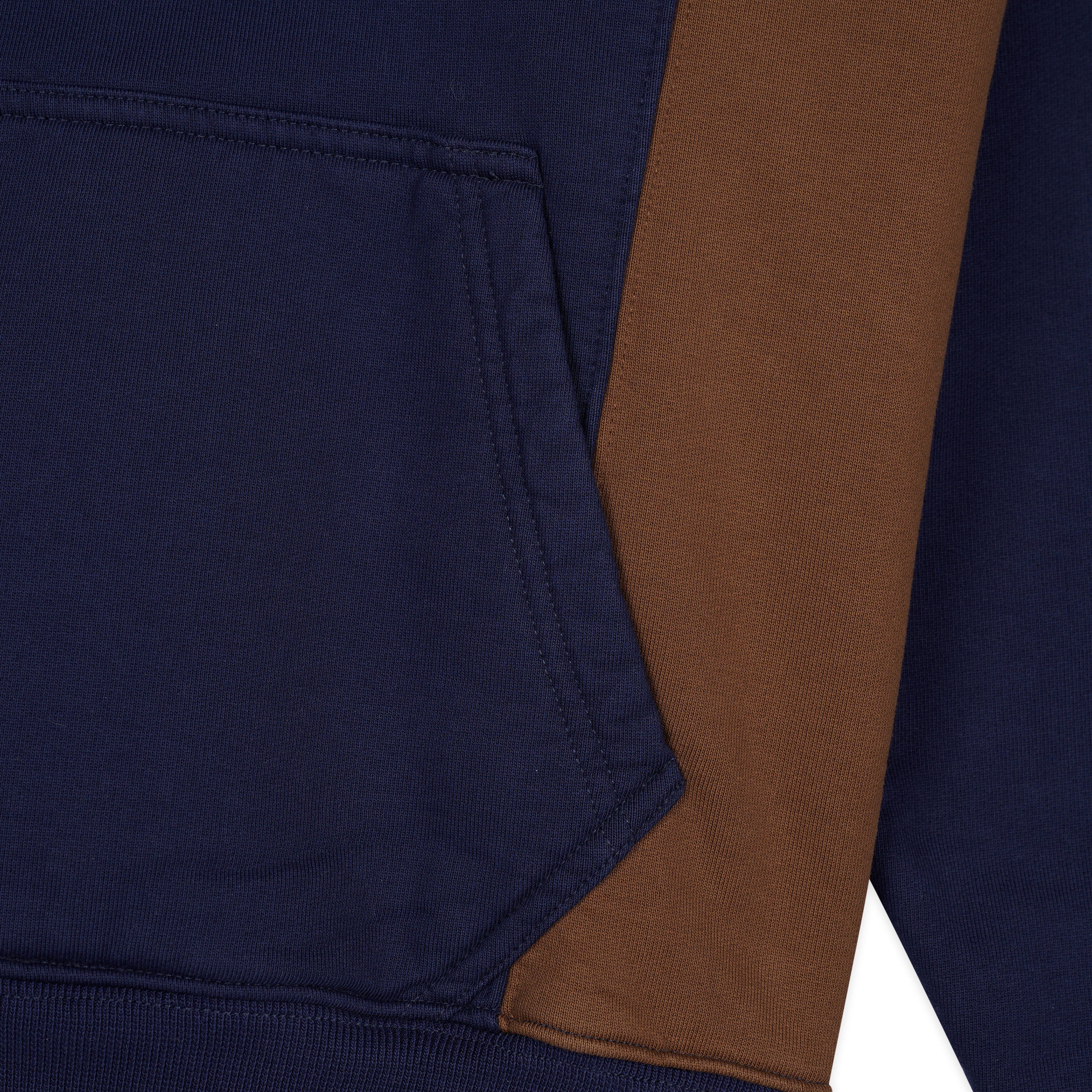 Brain Dead - Men's Mendoza Cropped Hooded Sweatshirt - (Navy) - Image 3