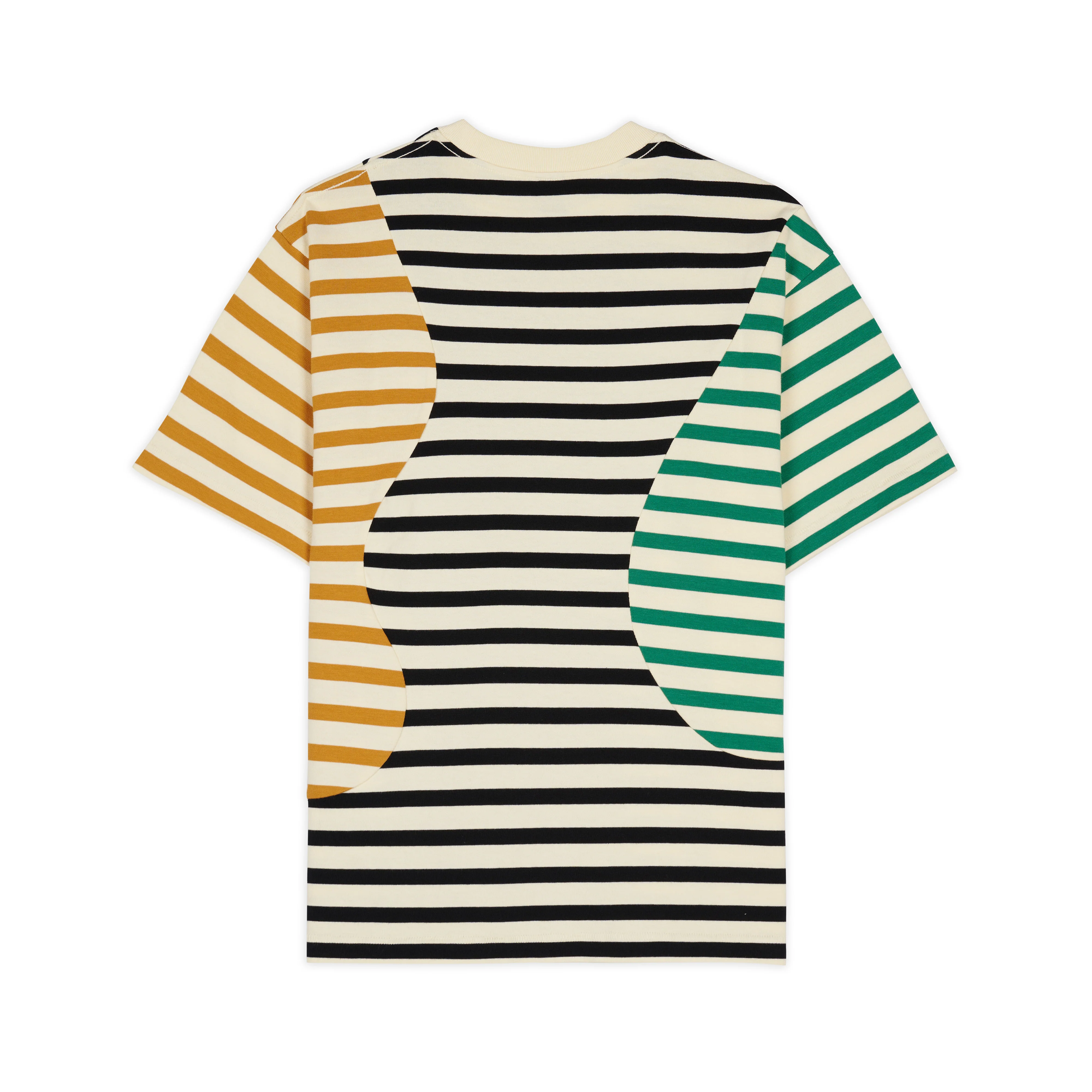 Brain Dead - Men's Organic Paneled Stripe T-Shirt - (Multi) - Image 2