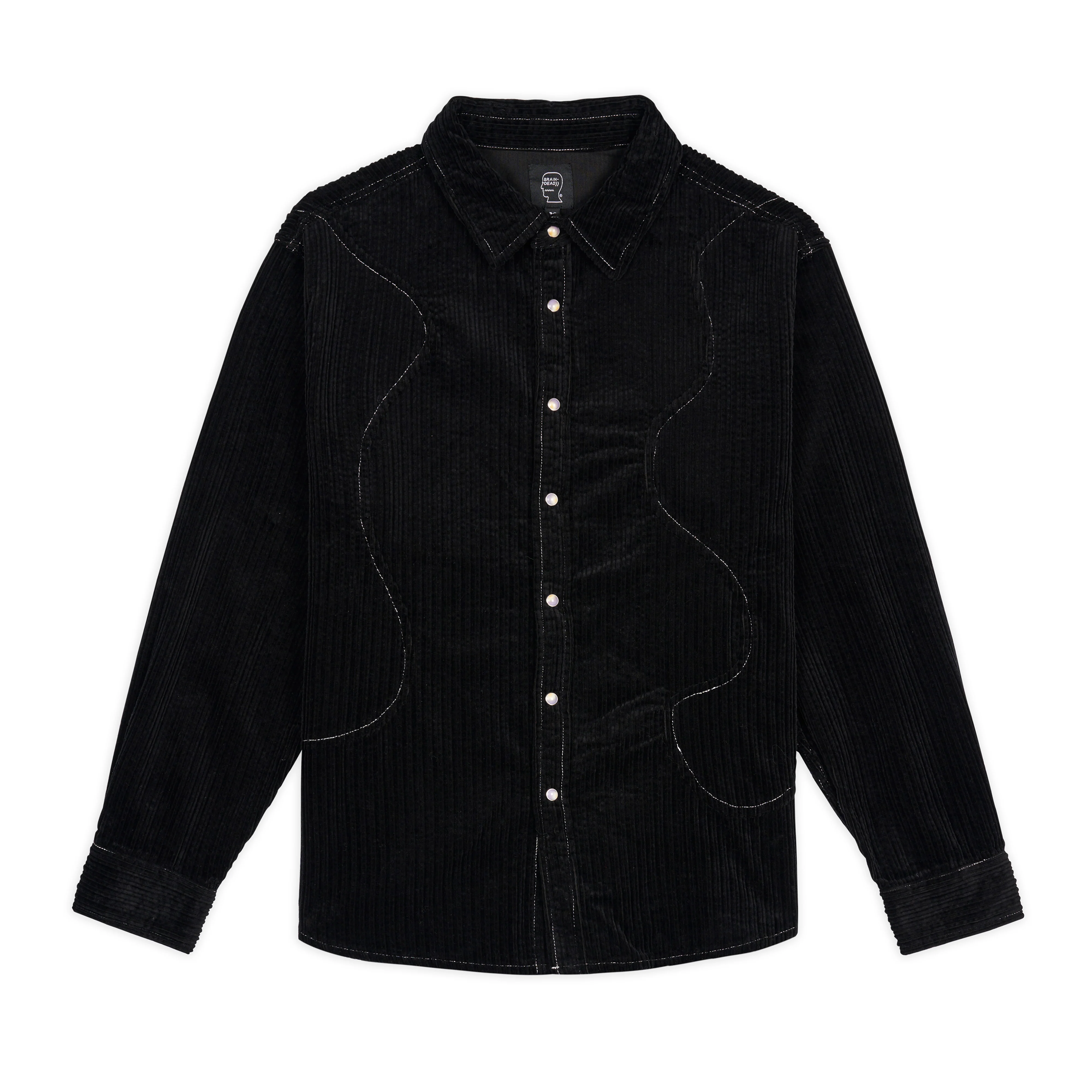 Brain Dead - Men's Organic Panel Ranch Shirt - (Black)