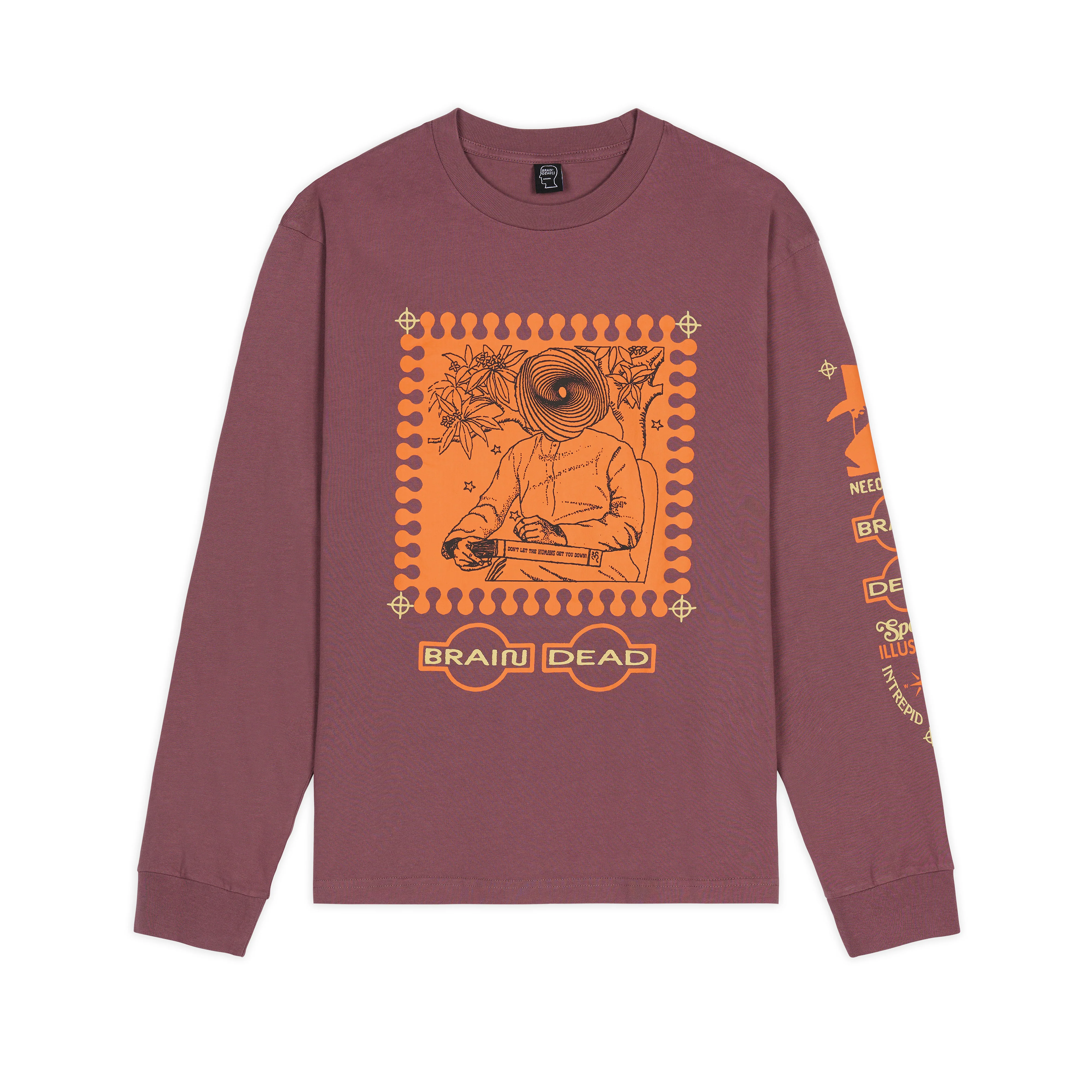 Brain Dead - Men's Special Illusions Long Sleeve T-Shirt - (Clay)