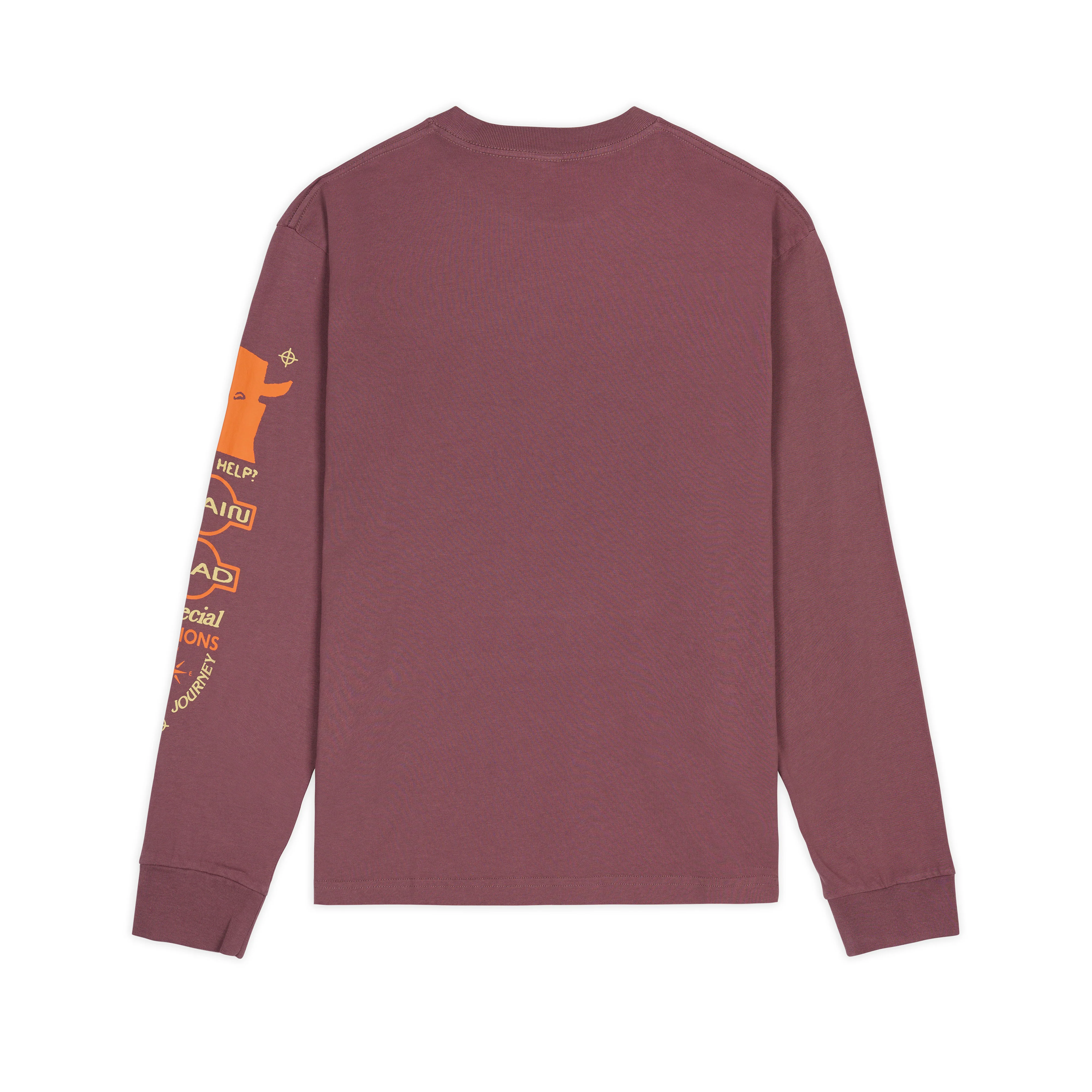 Brain Dead - Men's Special Illusions Long Sleeve T-Shirt - (Clay) - Image 2