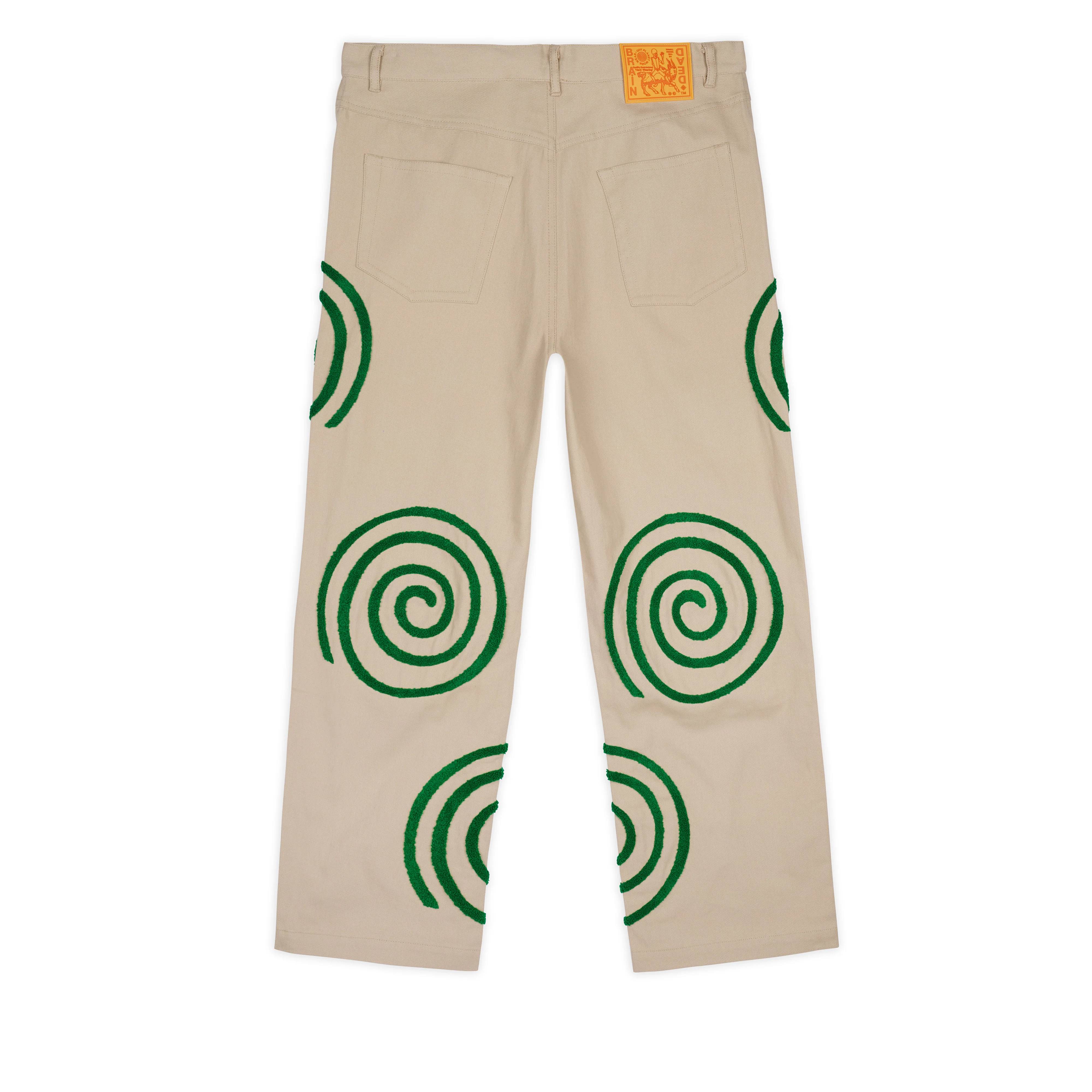 Brain Dead - Men's Swirls Twill Pant - (Khaki) - Image 2
