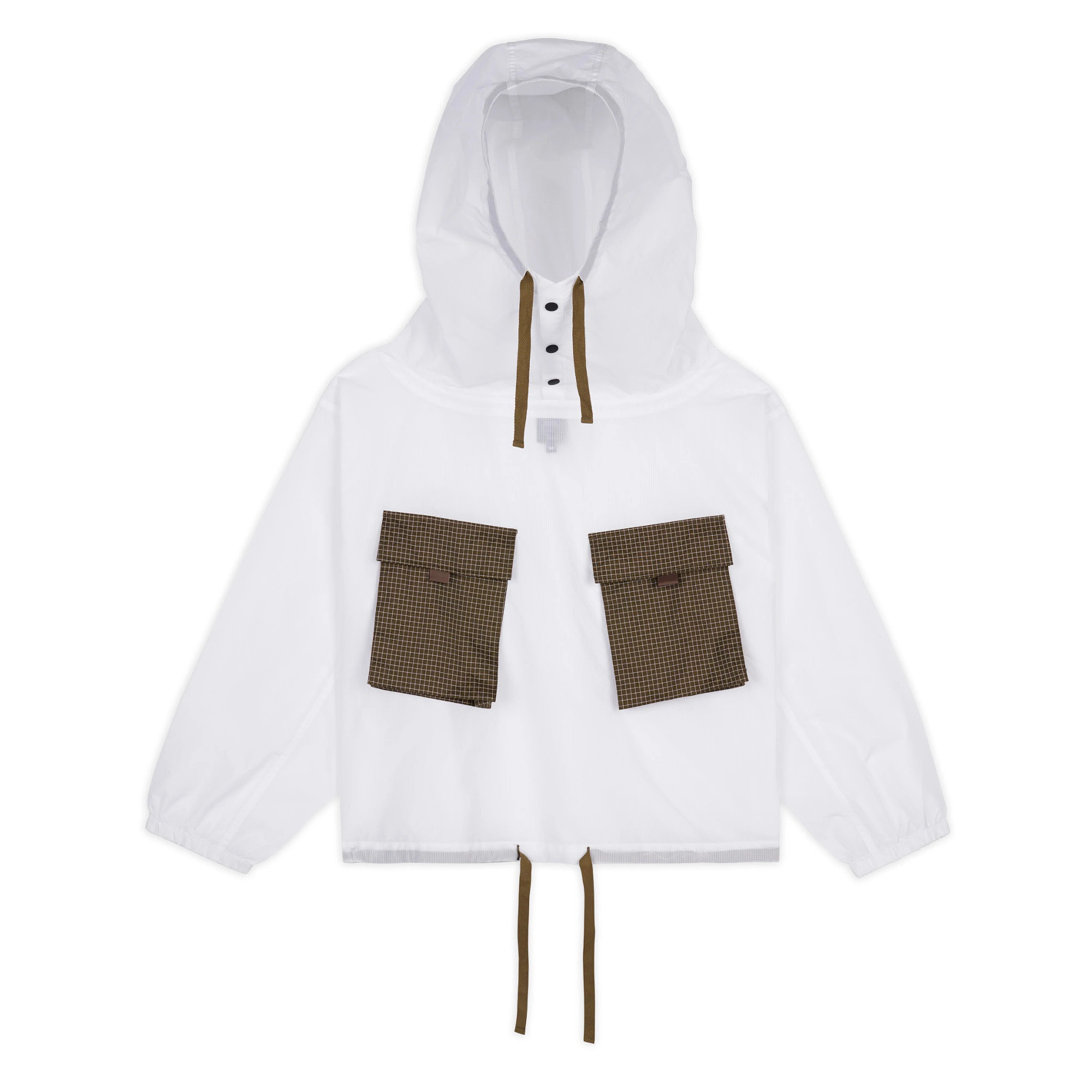 Brain Dead - Men's Translucent Military Smock - (White)