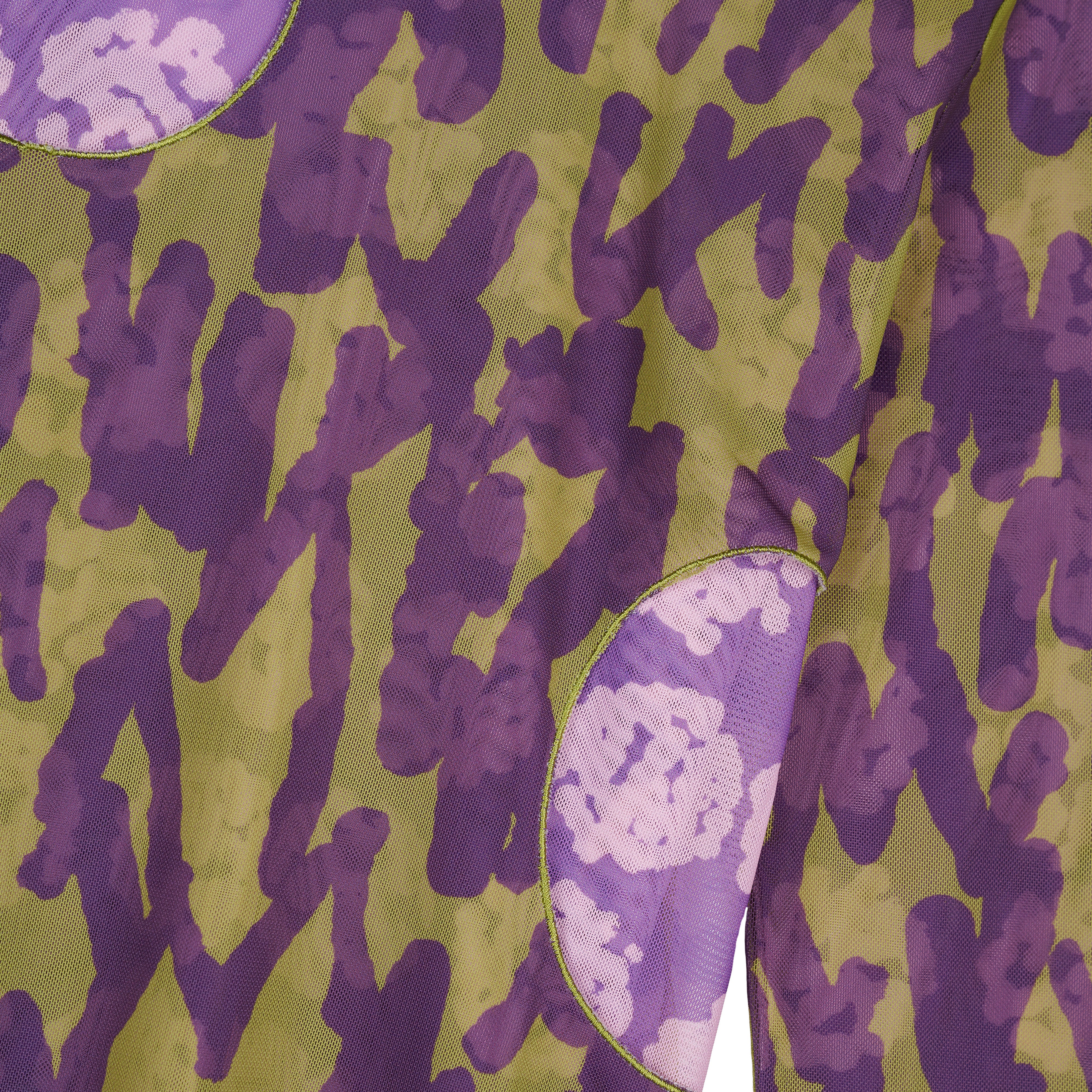 Brain Dead - Women's Yumiko Layered Hyper Mesh Top - (Purple) - Image 3