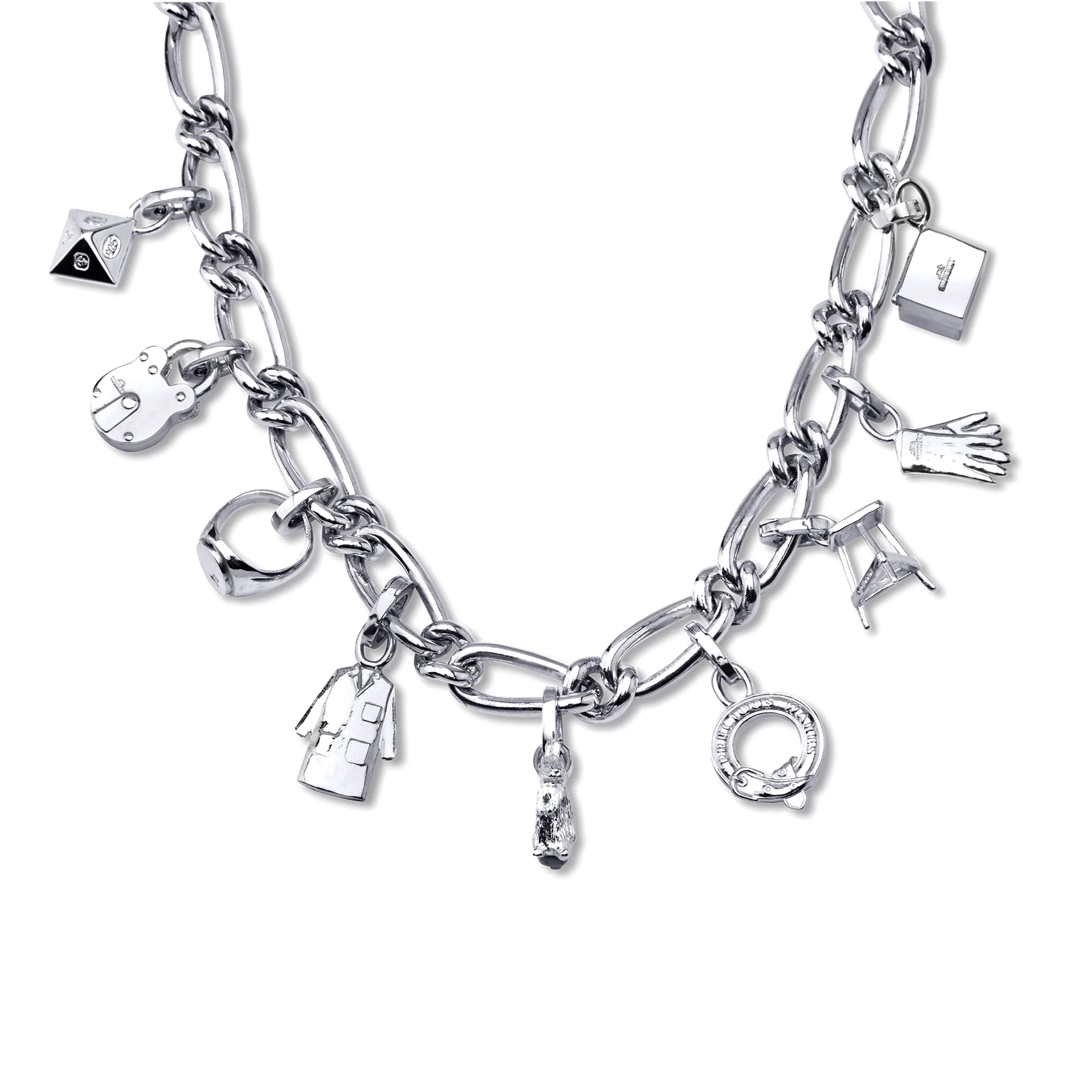 Bunney - Silver Icon Charm Necklace - (Silver) - Image 3