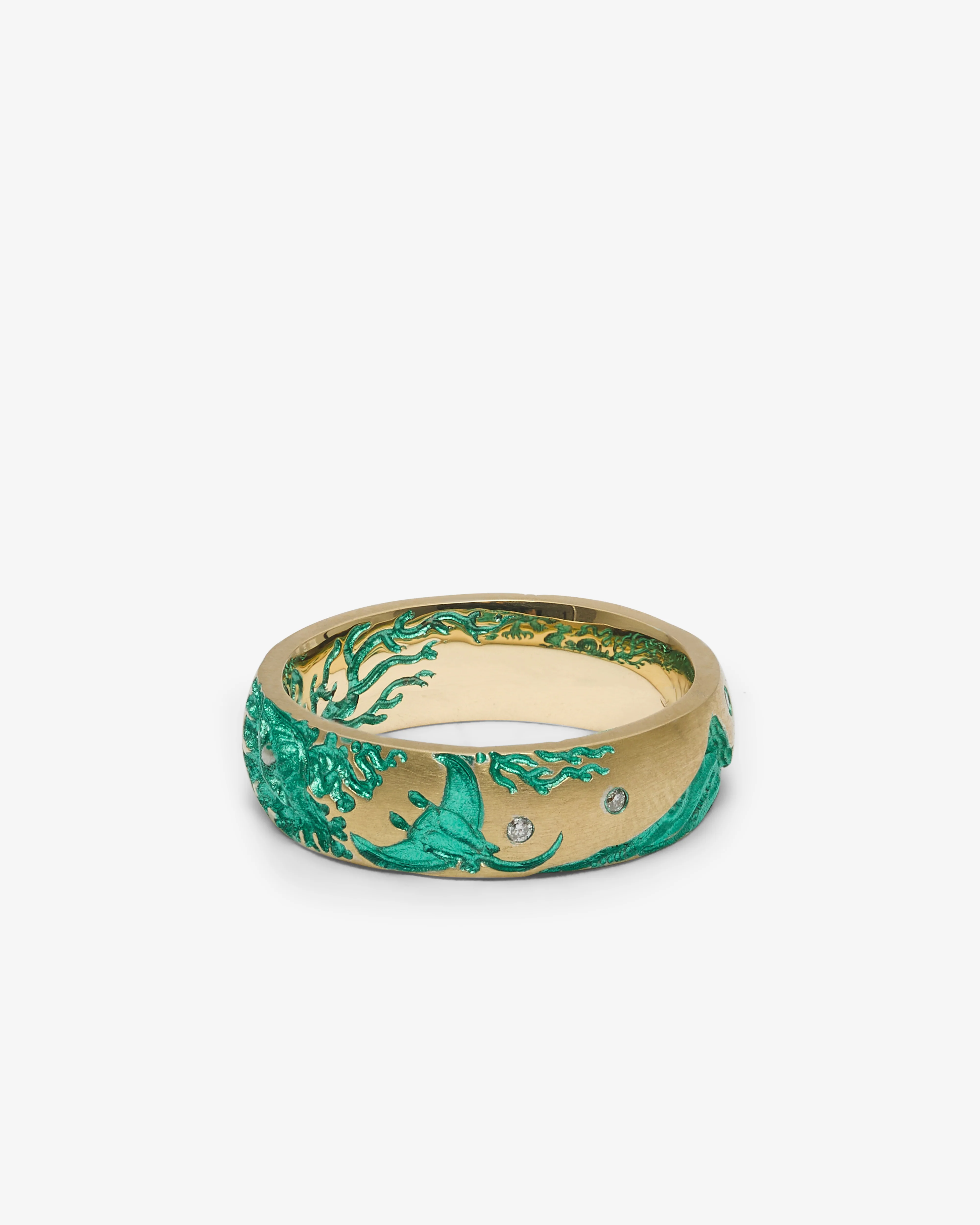 Castro - Coral Band - (Yellow Gold) - Image 2