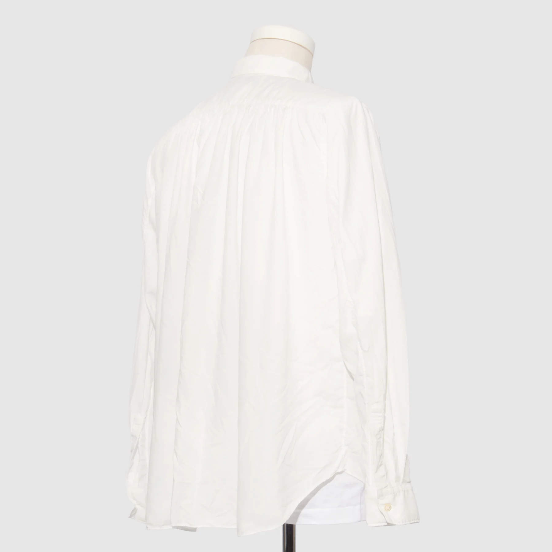 BLACK Comme des Garçons Gathered Shirt (White) - Image 2
