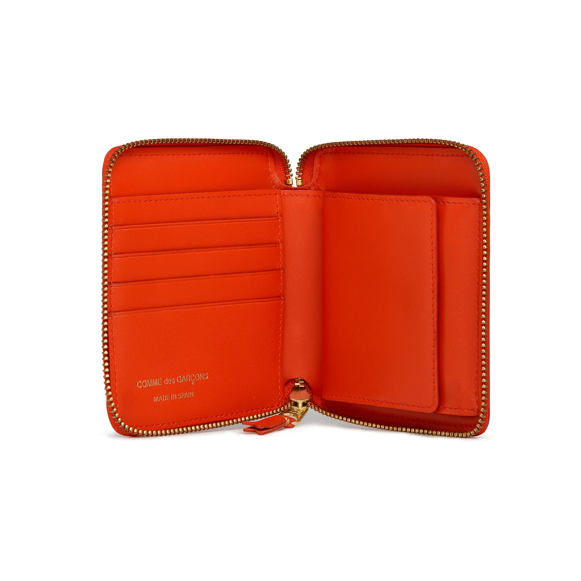 CDG Wallet - Classic Leather Full Zip Around Wallet - (Orange SA2100C) - Image 2