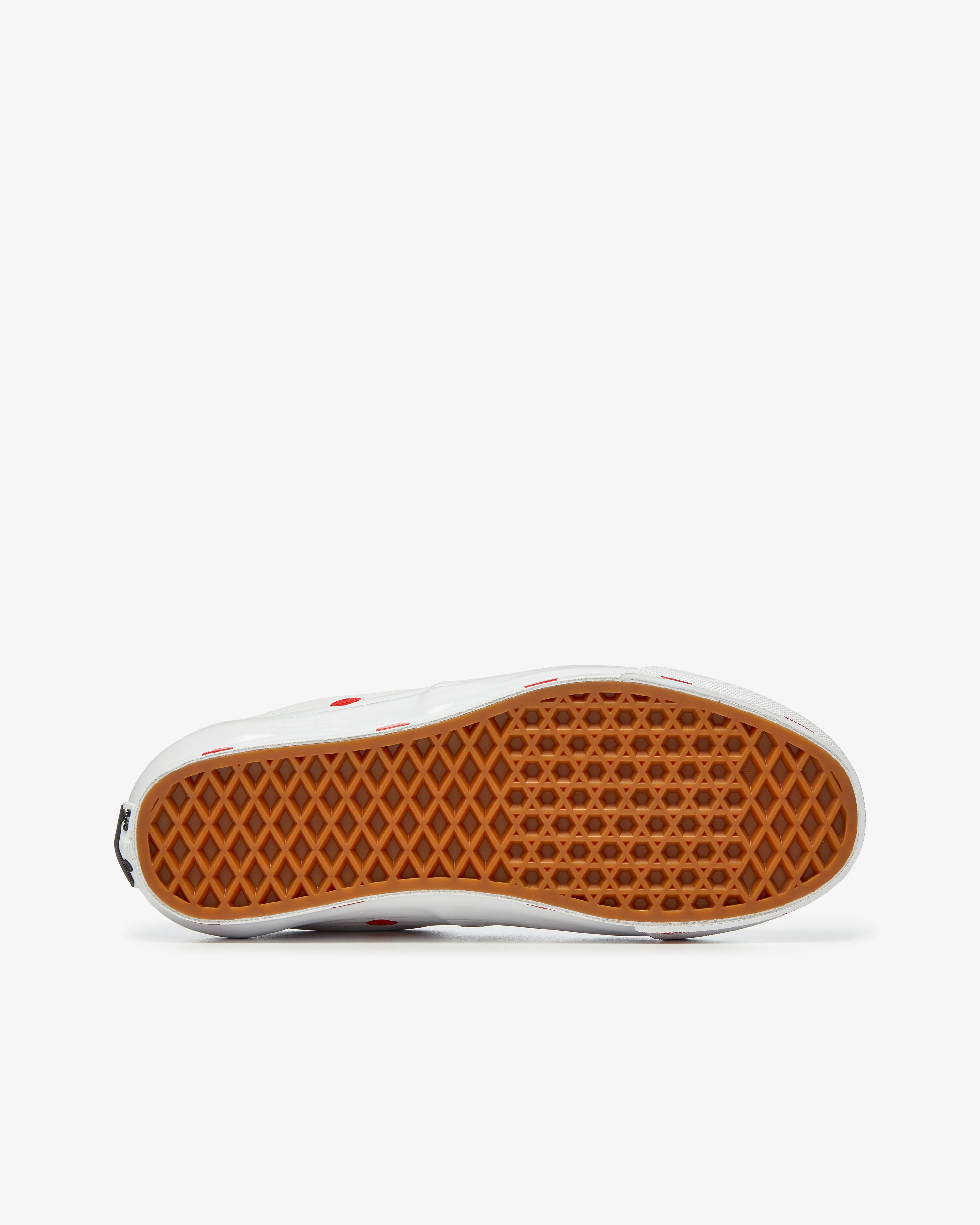CDG Girl - Women's Vans Polka Dot Sneakers - (White/Red) - Image 4