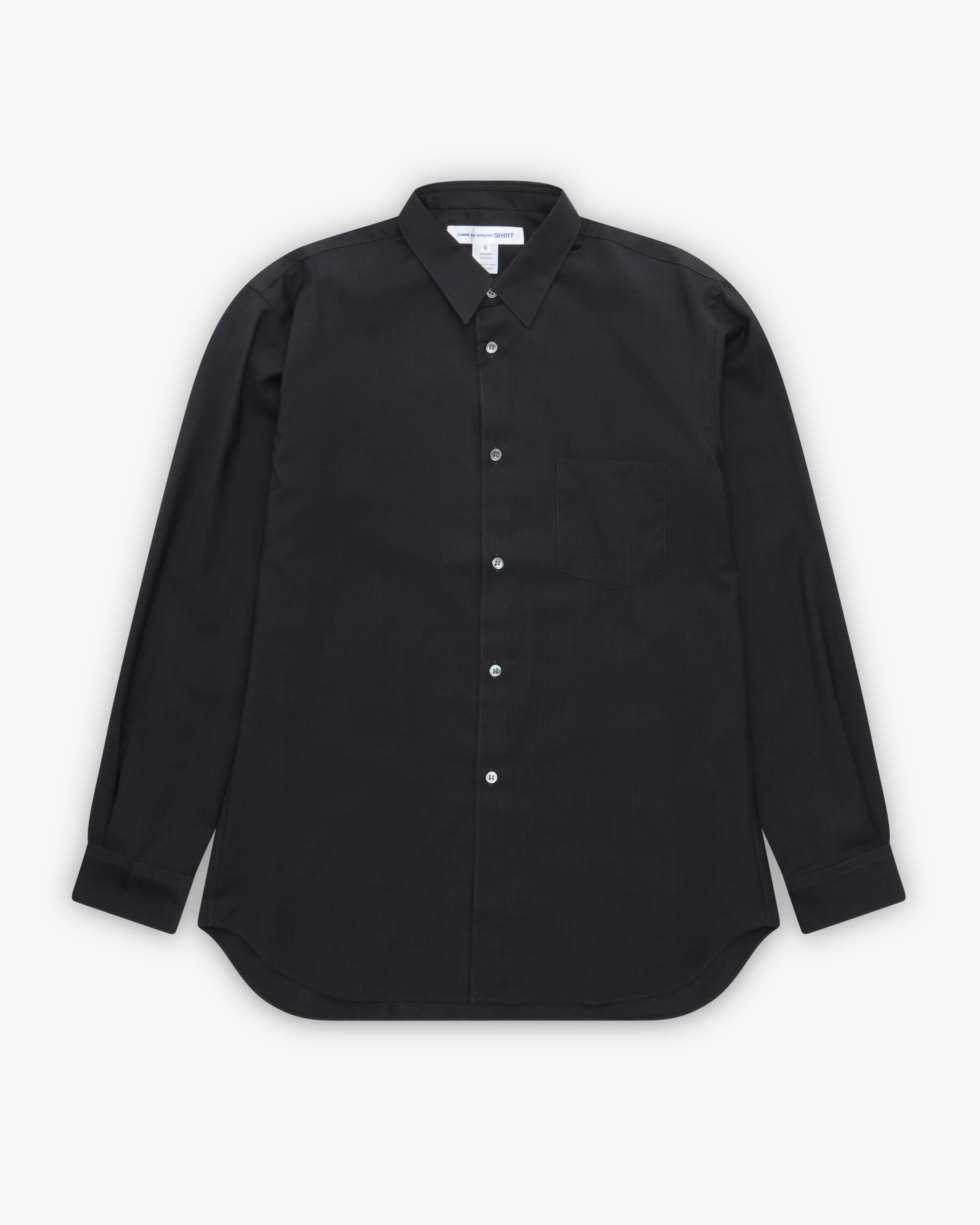 CDG Shirt Forever - Men's Classic Wool Shirt - (Medium Grey)
