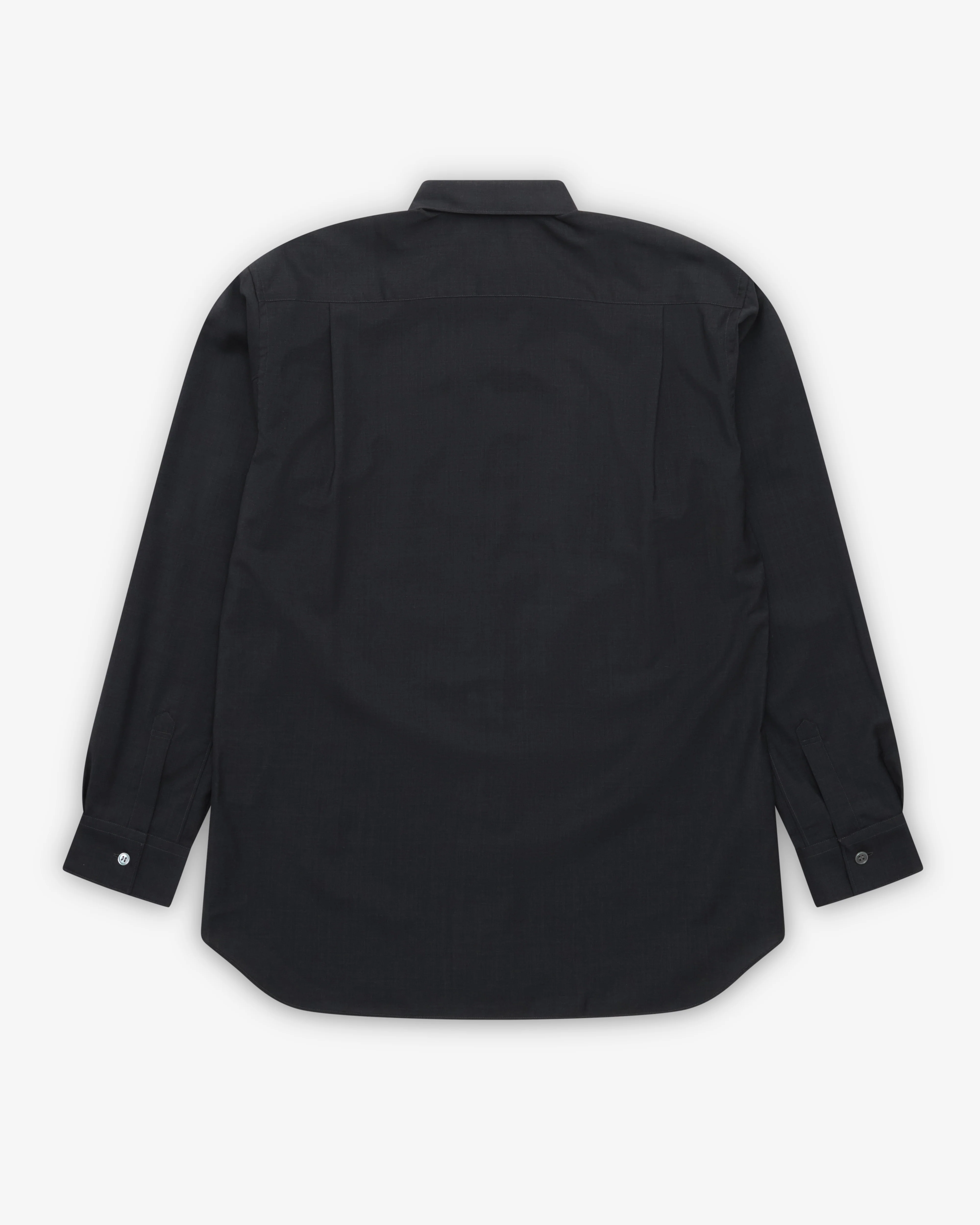 CDG Shirt Forever - Men's Classic Wool Shirt - (Medium Grey) - Image 2