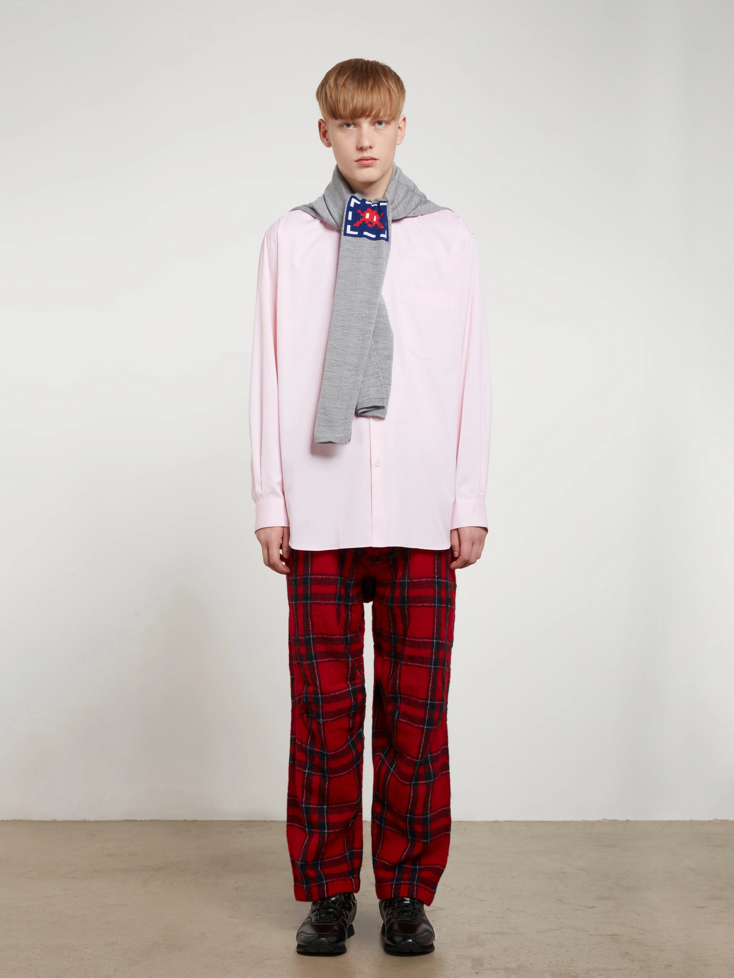 CDG Shirt Forever - Men's Wide Fit Cotton Shirt - (Pink) - Image 6