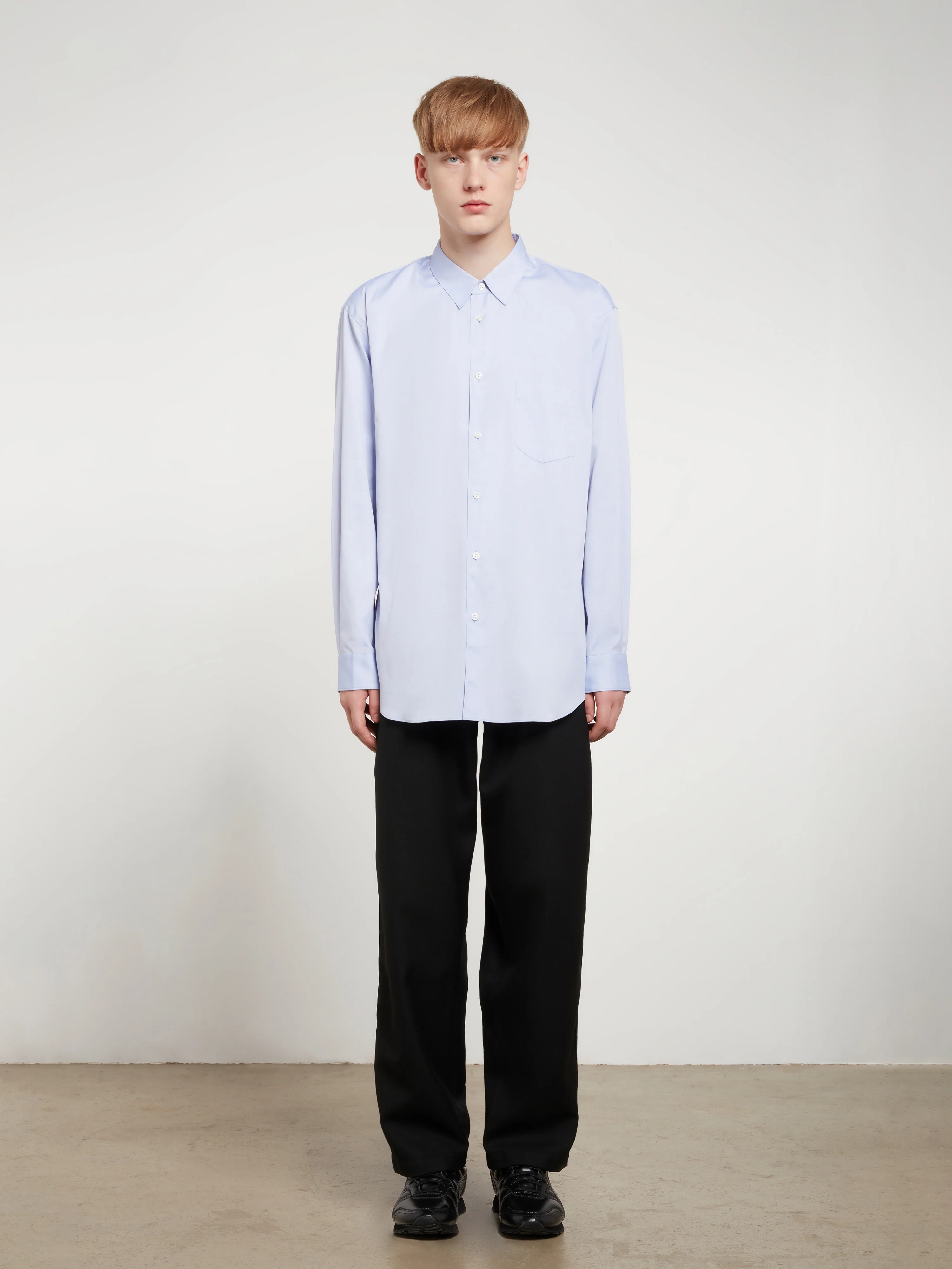 CDG Shirt Forever - Men's Oxford Shirt - (Blue) - Image 6