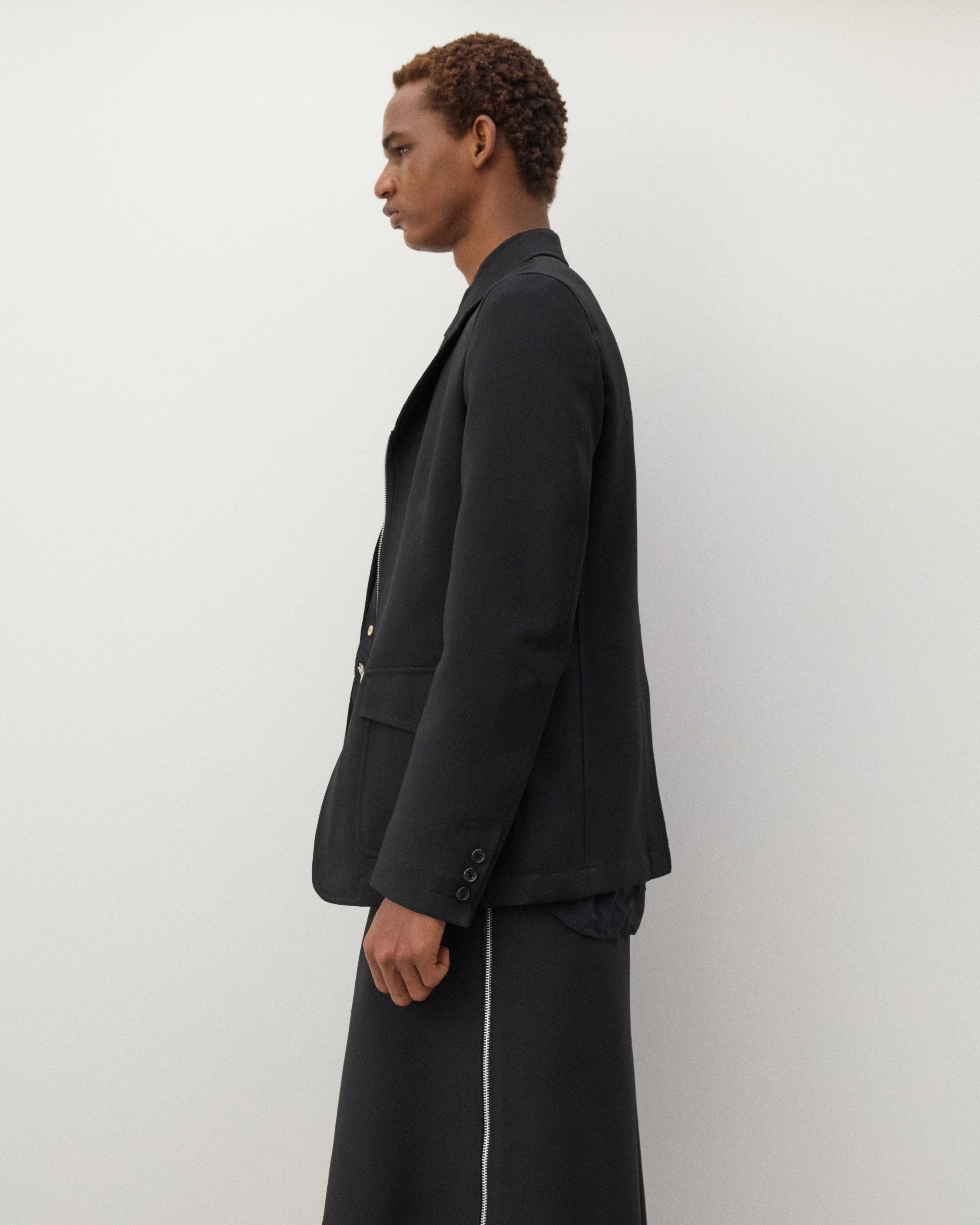 CDG Shirt - Men's Zip Blazer - (Black) - Image 3
