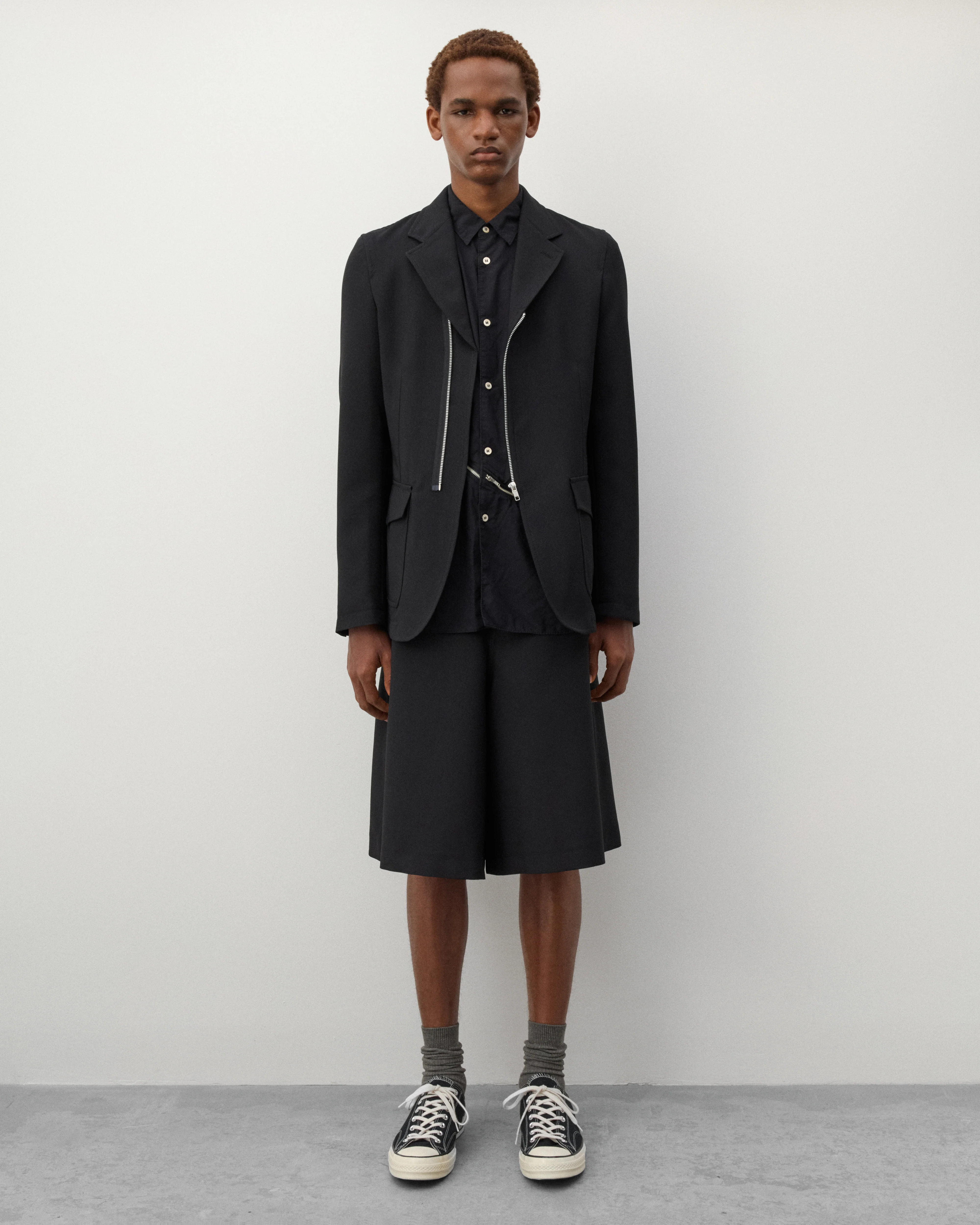 CDG Shirt - Men's Zip Blazer - (Black) - Image 5