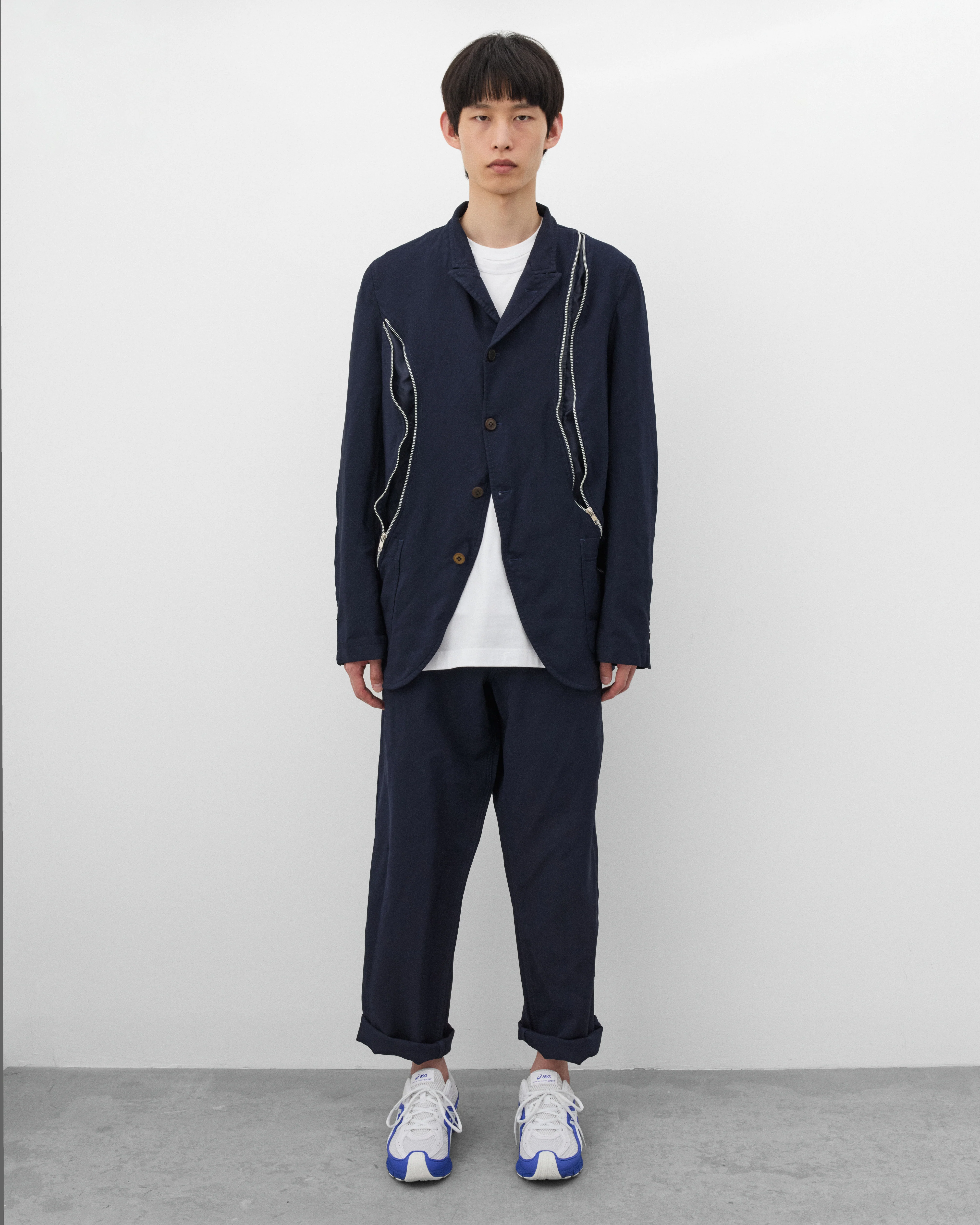 CDG Shirt - Men's Straight Leg Trousers - (Blue) - Image 6