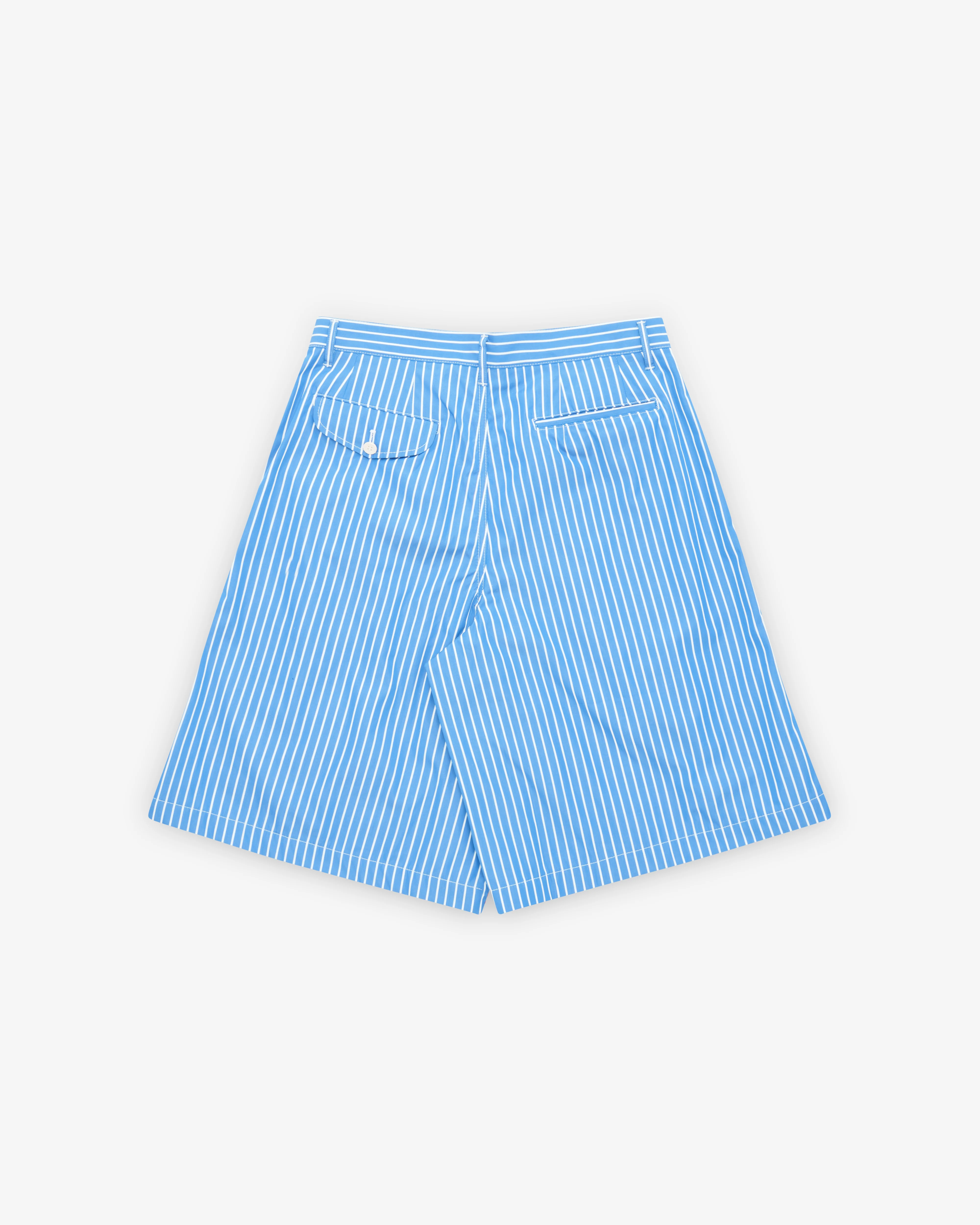 CDG Shirt - Men's Striped Shorts - (Blue/White) - Image 2