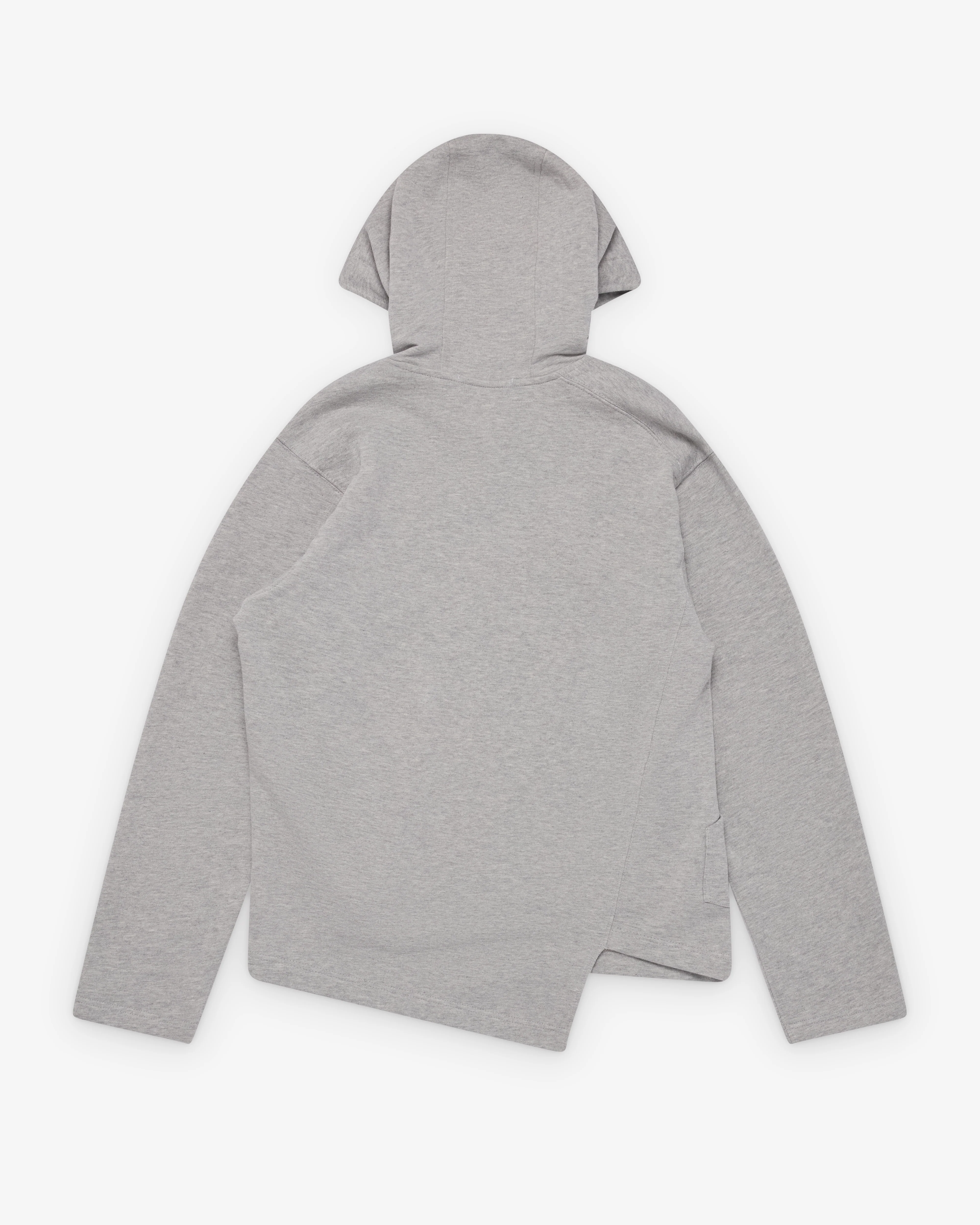 CDG Shirt - Men's Bias Cut Hoodie - (Grey) - Image 2