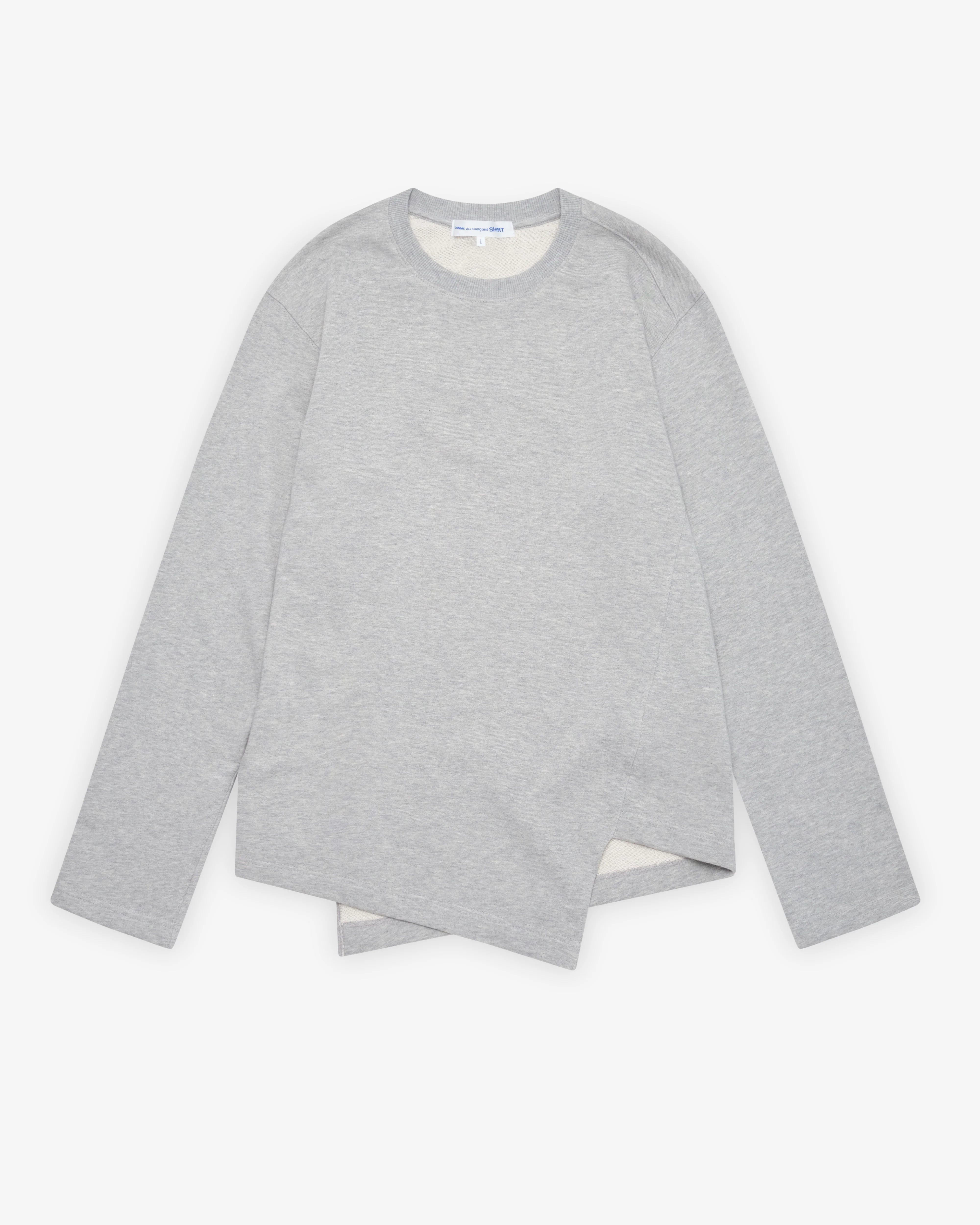CDG Shirt - Men's Bias Cut Sweatshirt - (Top Grey)
