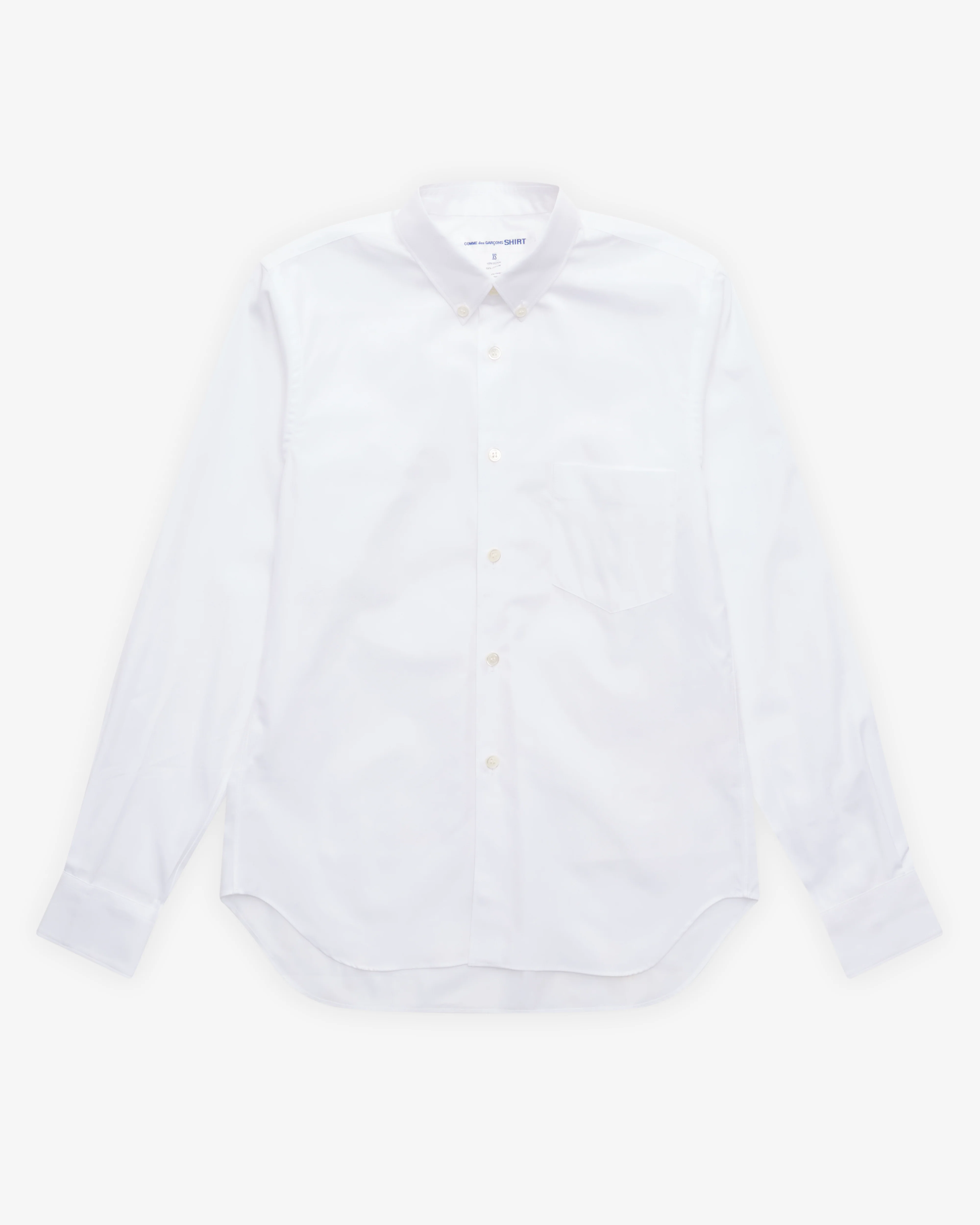CDG Shirt Forever - Men's Poplin Plain Shape Shirt - (White)
