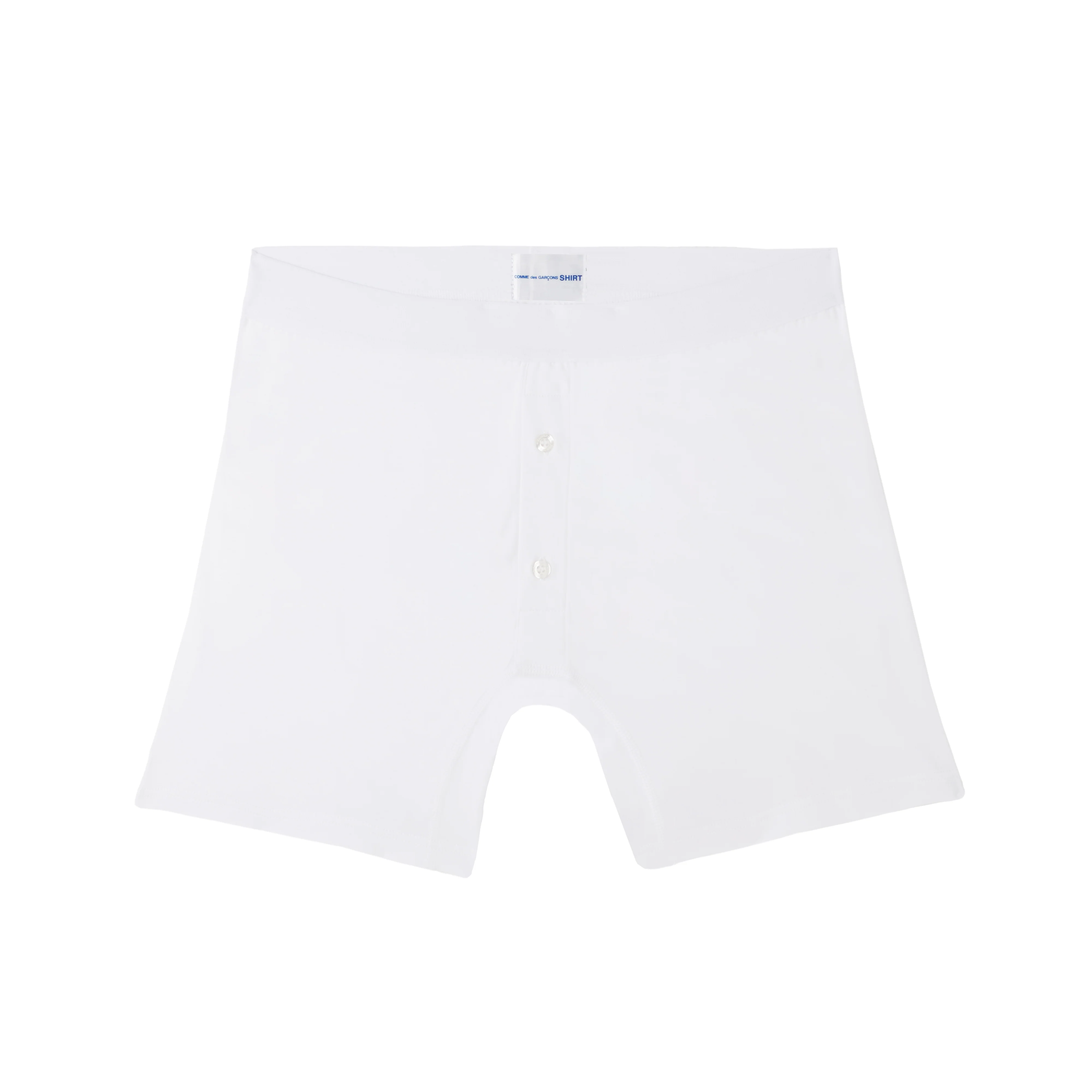 CDG Shirt Underwear - Sunspel Two Button Boxer - (White)
