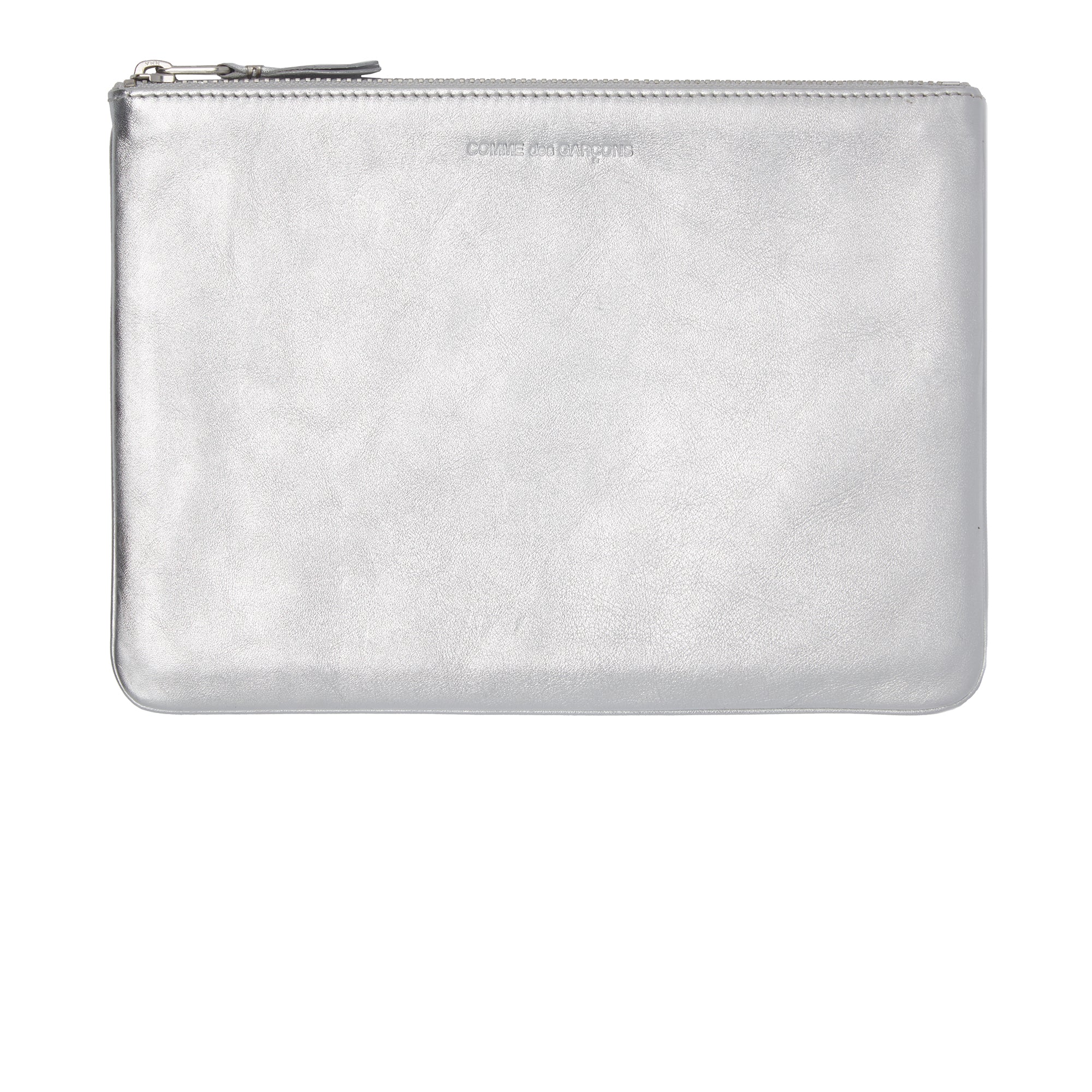 CDG Wallet - Large Zip Pouch - (Silver SA5100G) - Image 2