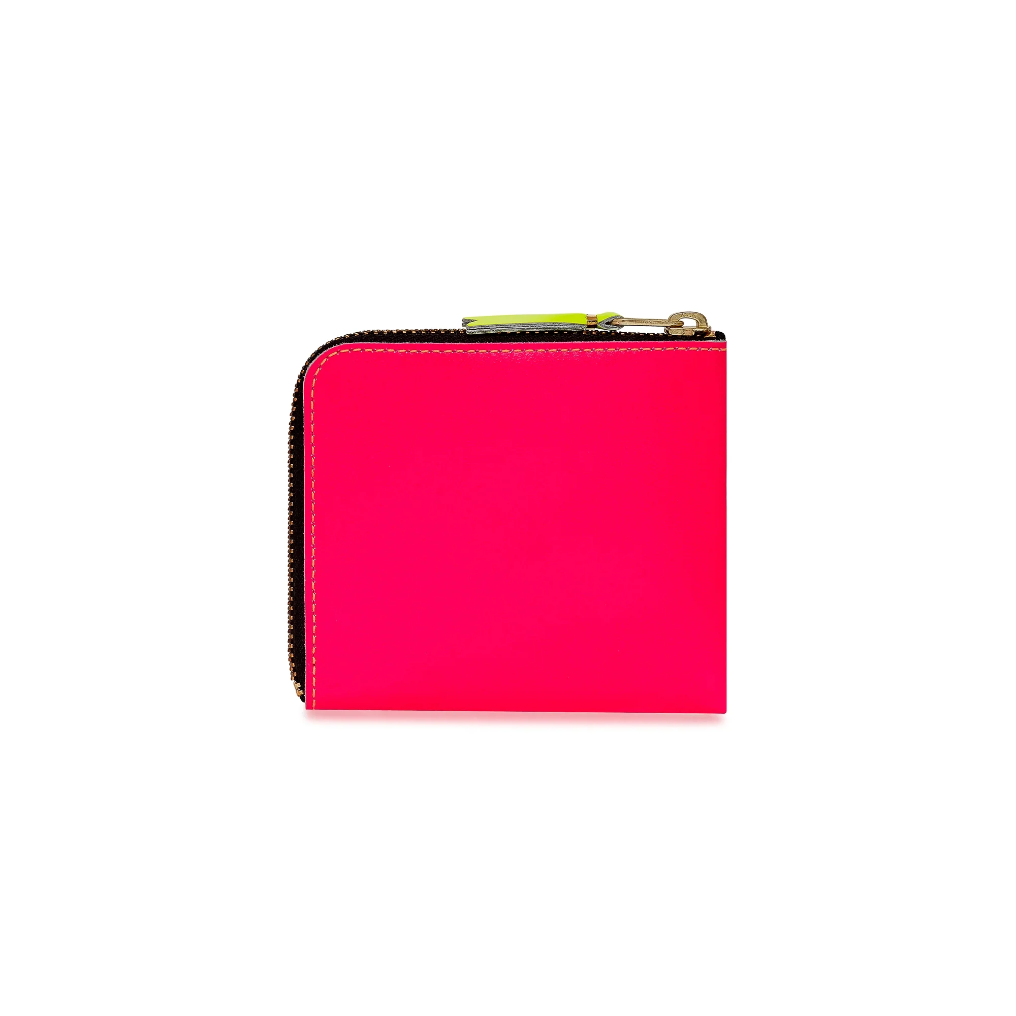 CDG Wallet - Super Fluo Zip Around Wallet - (Light Orange/Pink SA3100SF) - Image 3
