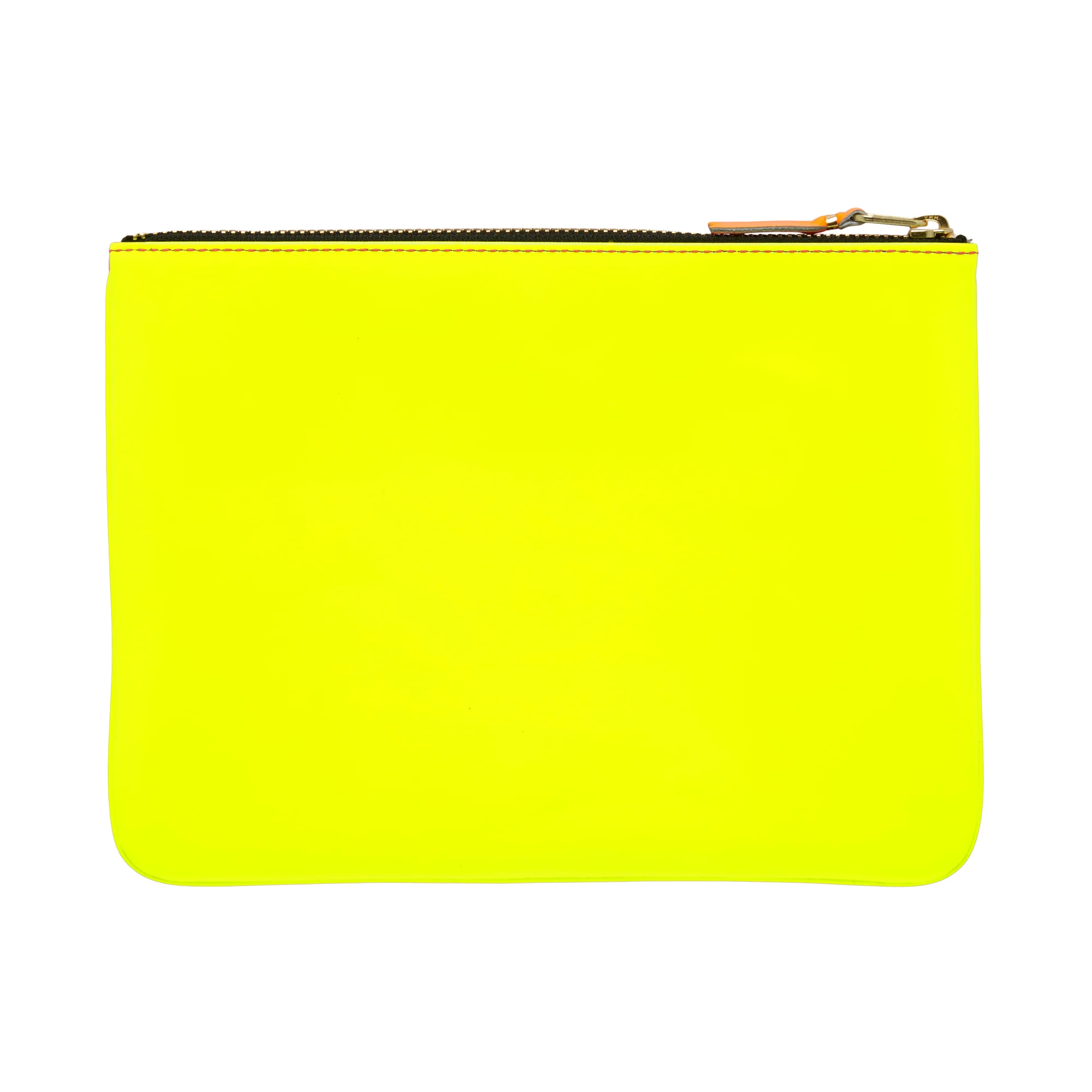 CDG Wallet - Super Fluo Large Zip Pouch - (Pink/Yellow SA5100SF) - Image 3