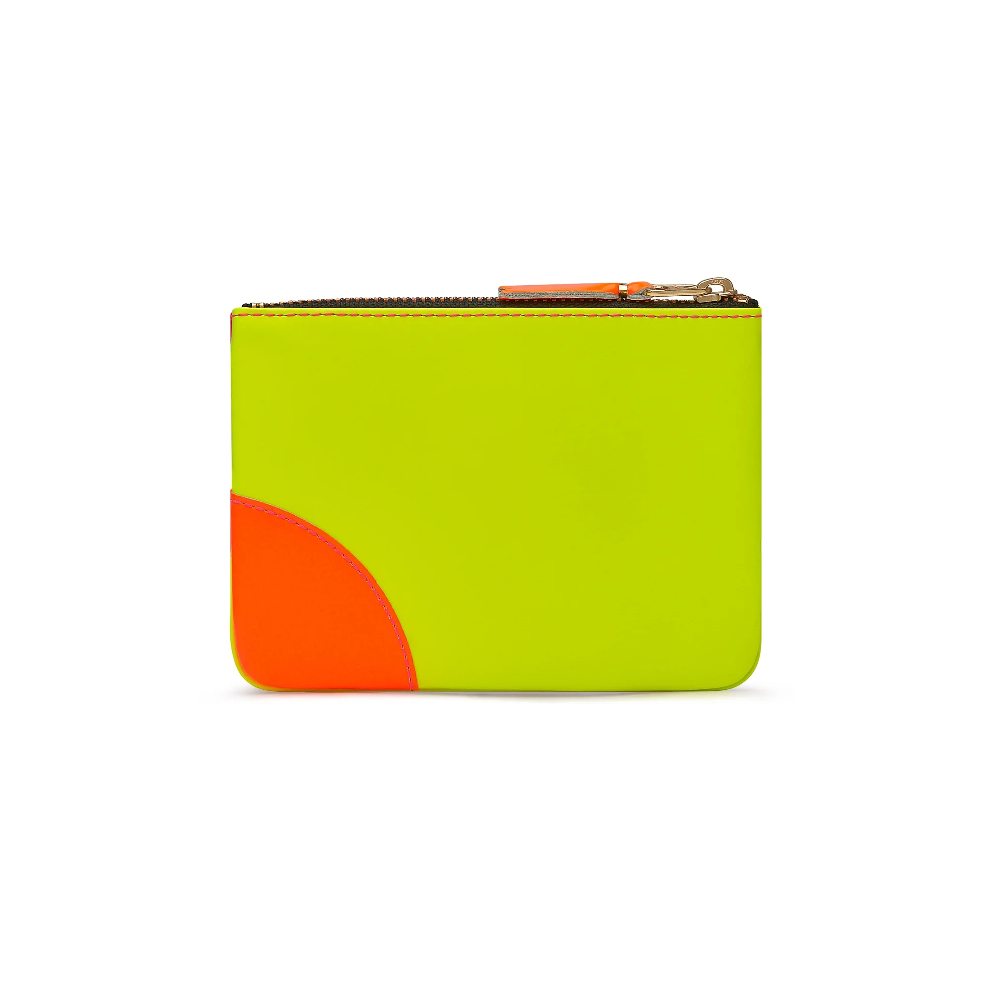 CDG Wallet - Super Fluo Zip Pouch - (Pink/Yellow SA8100SF) - Image 2