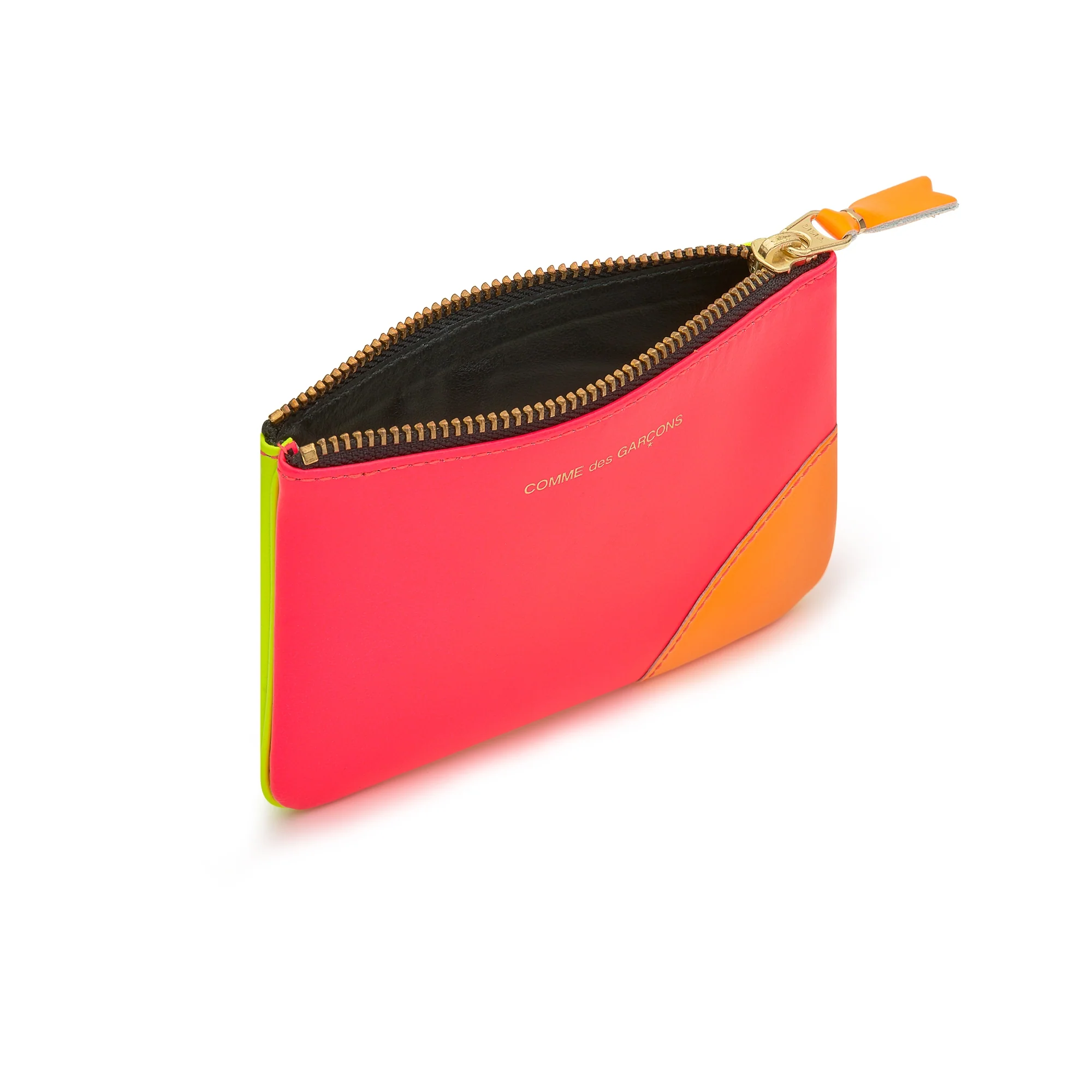 CDG Wallet - Super Fluo Zip Pouch - (Pink/Yellow SA8100SF) - Image 3