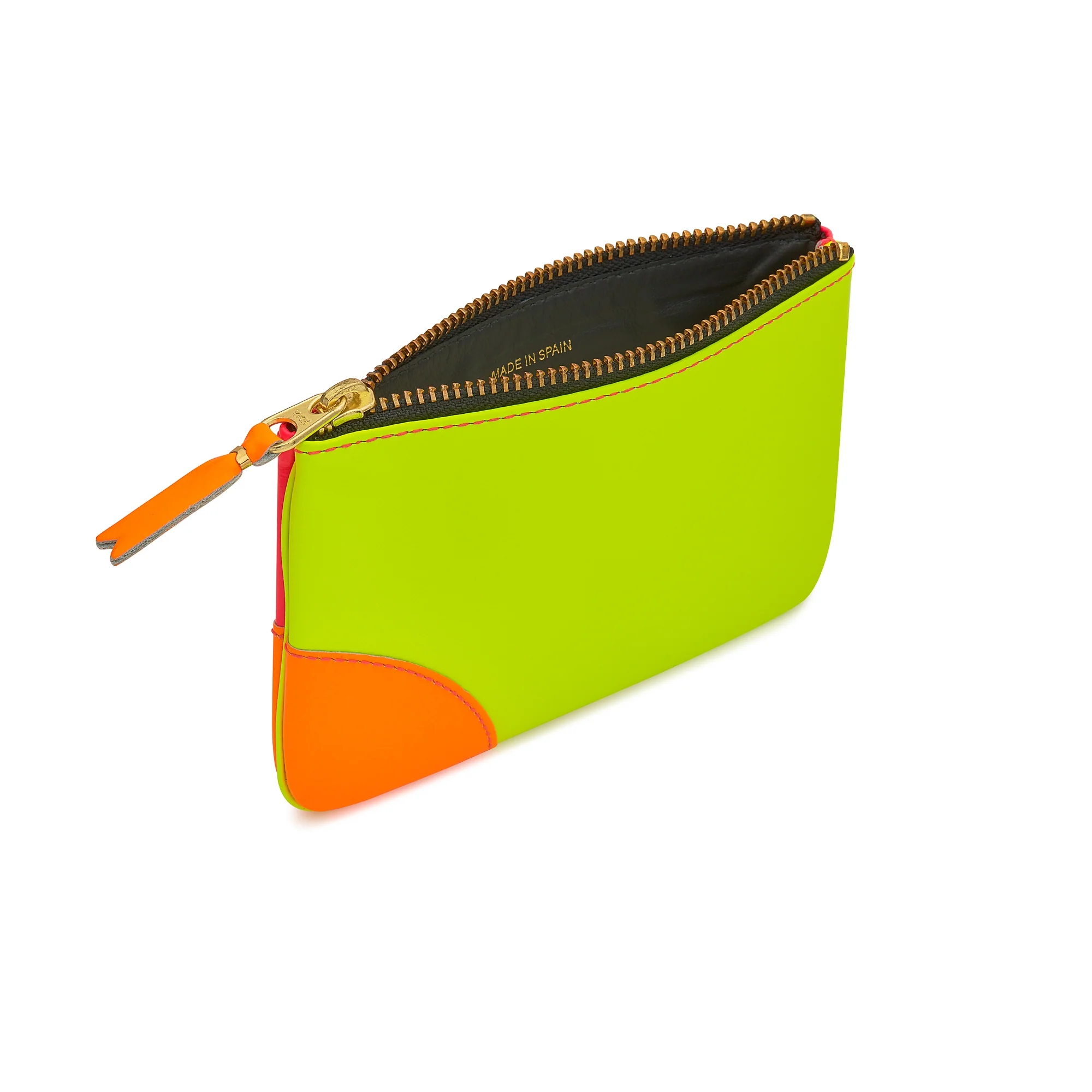 CDG Wallet - Super Fluo Zip Pouch - (Pink/Yellow SA8100SF) - Image 4