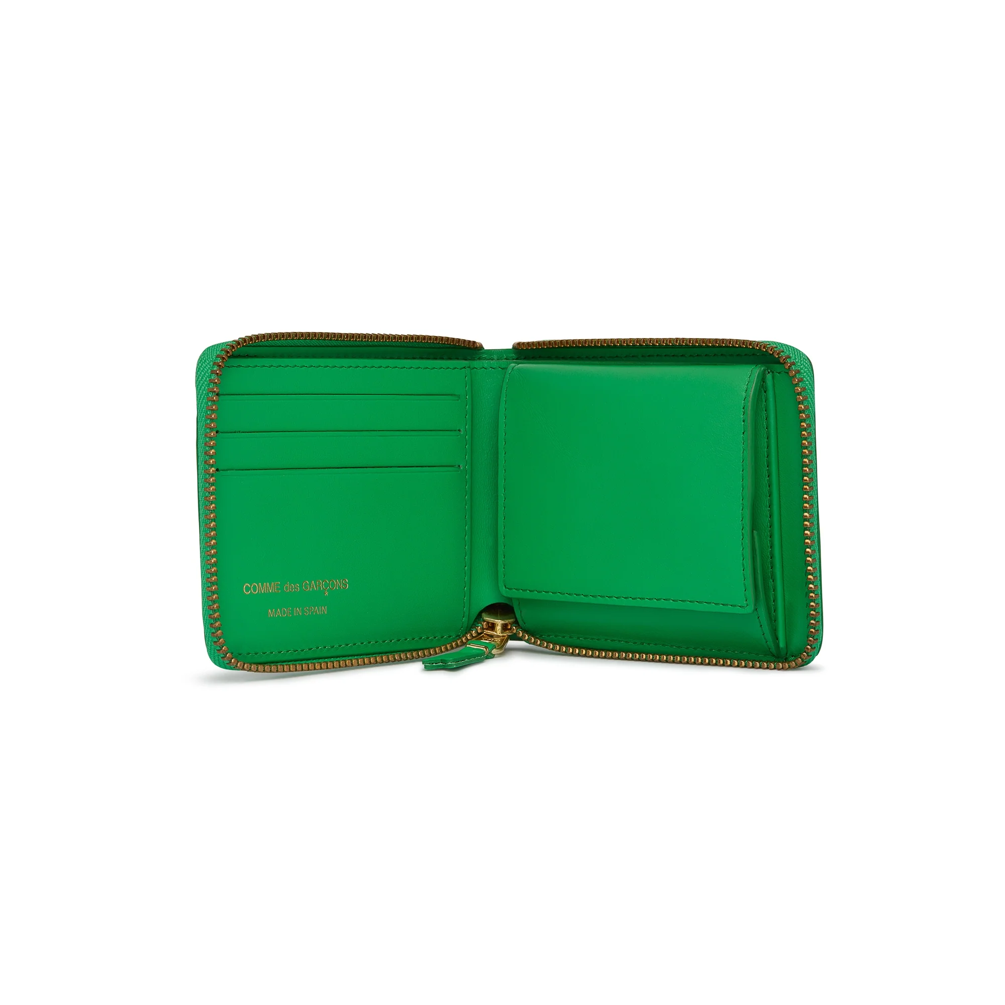 CDG Wallet - Color Line Full Zip Around Wallet - (Green SA7100) - Image 2