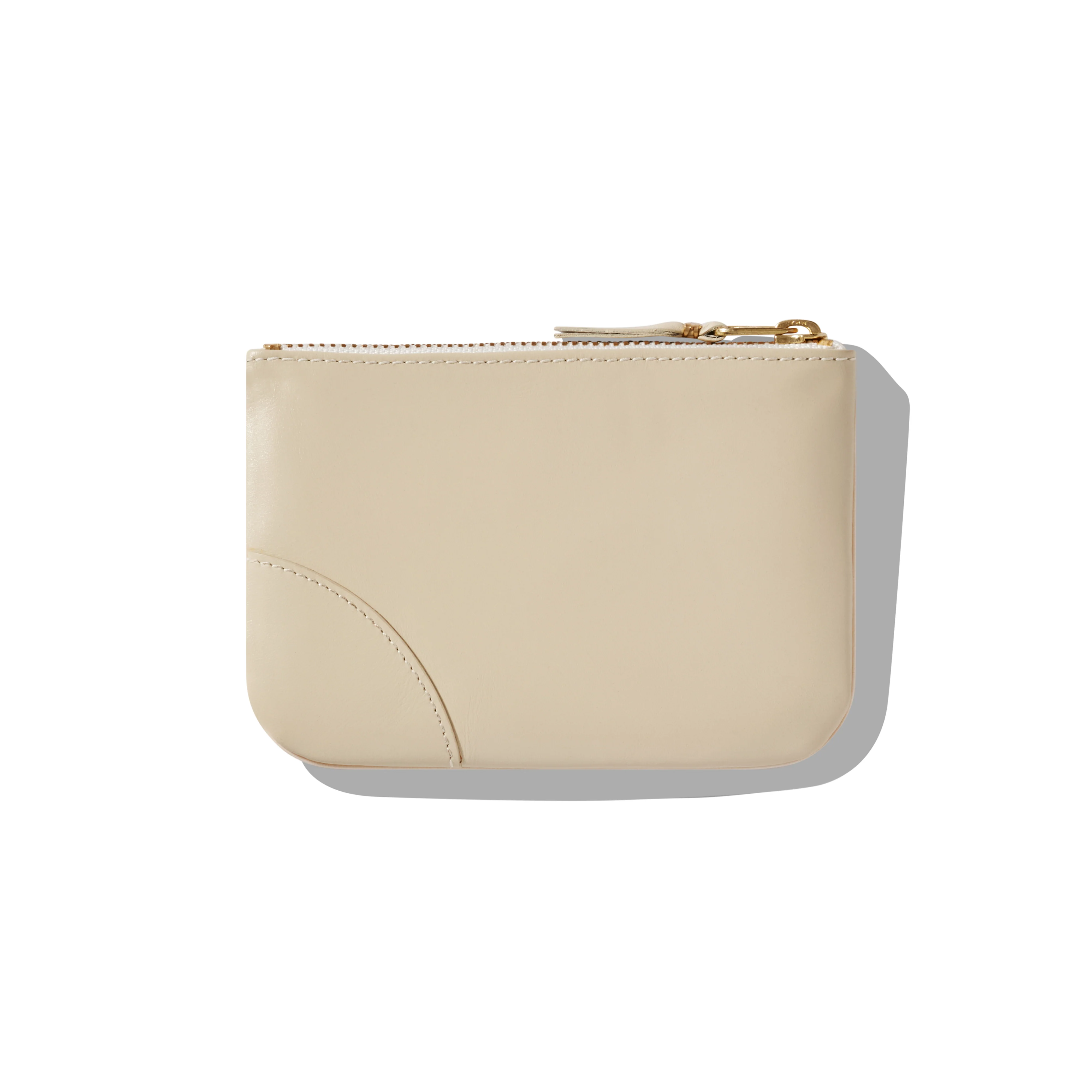 CDG Wallet - Classic Leather Zip Pouch - (Off White SA8100) - Image 2