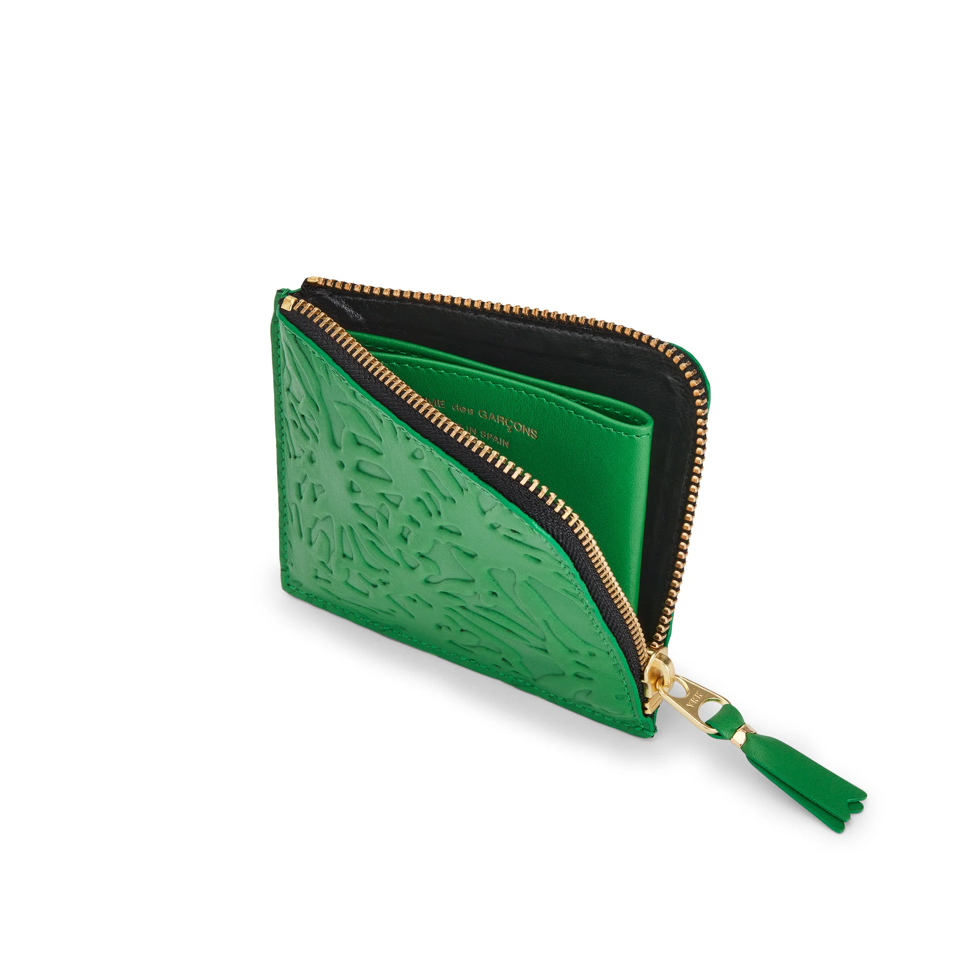 CDG Wallet - Embossed Forest Zip Around Wallet - (Green SA3100EF) - Image 3