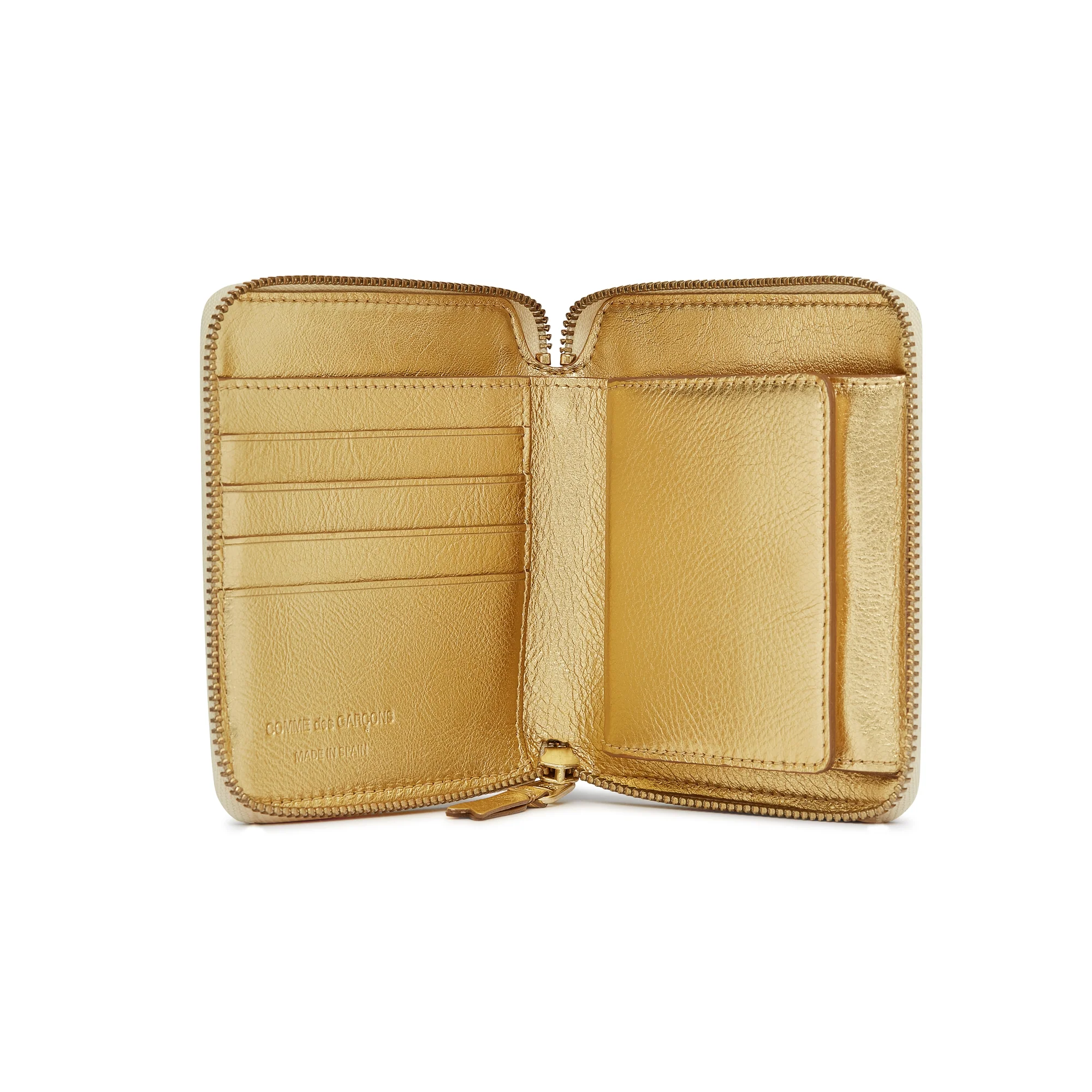 CDG Wallet - Full Zip Around Wallet - (Gold SA2100G) - Image 2