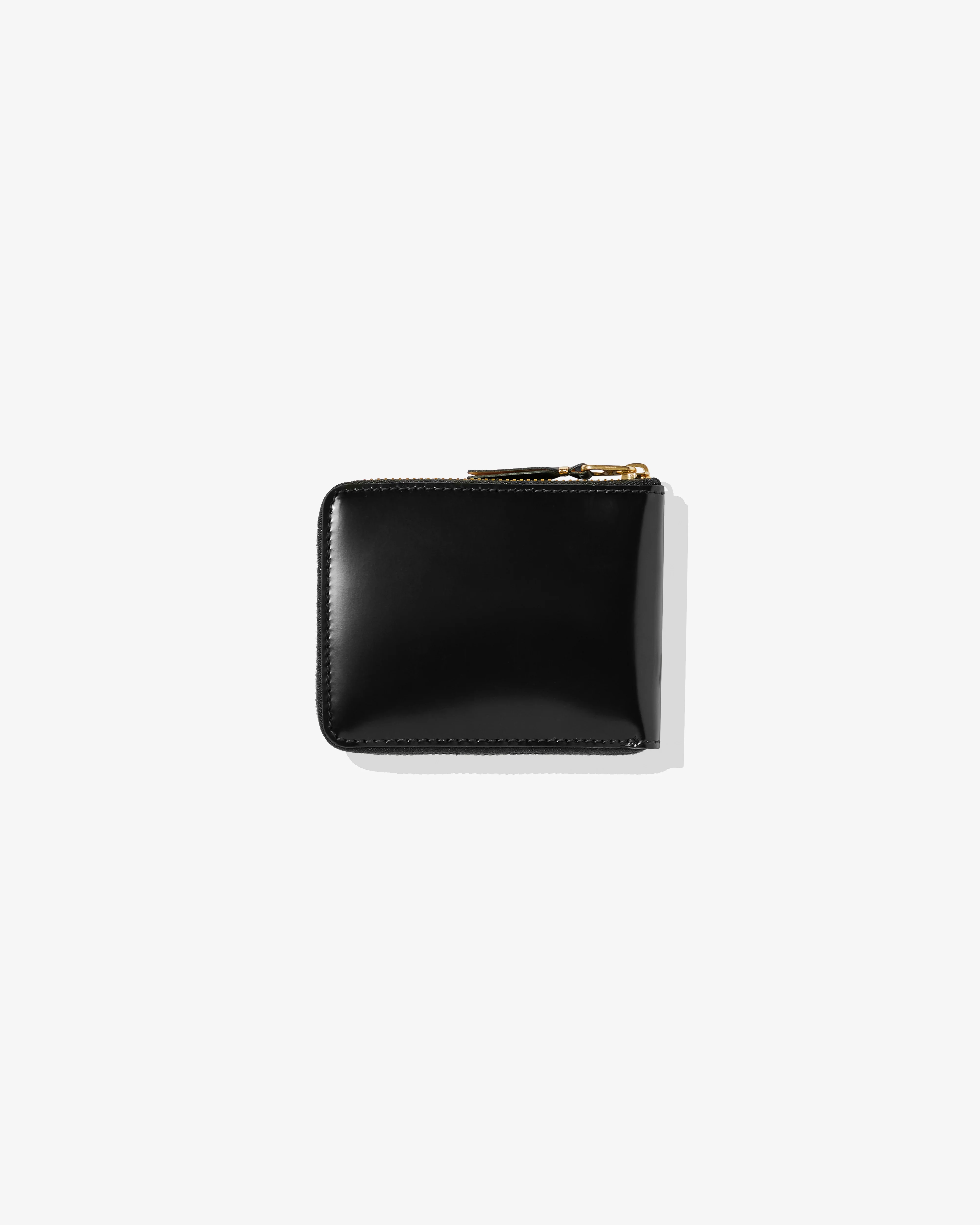 CDG Wallet - Mirror Inside Full Zip Around Wallet - (Black/Gold SA7100MI) - Image 2