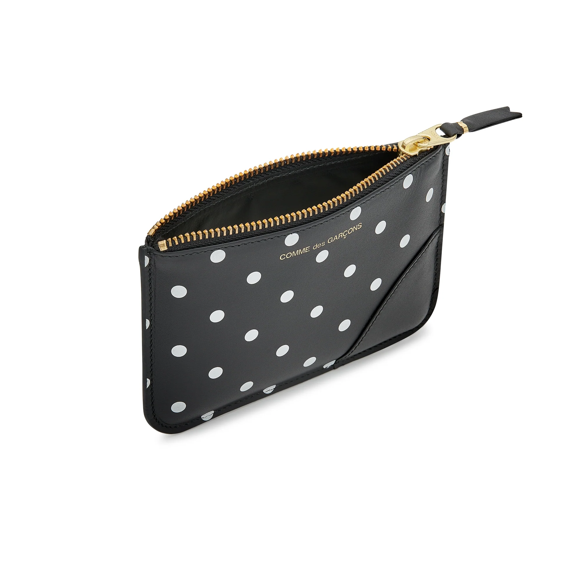 CDG Wallet - Wallet Polka Dot Printed Zip Pouch - (Black SA8100PD) - Image 2