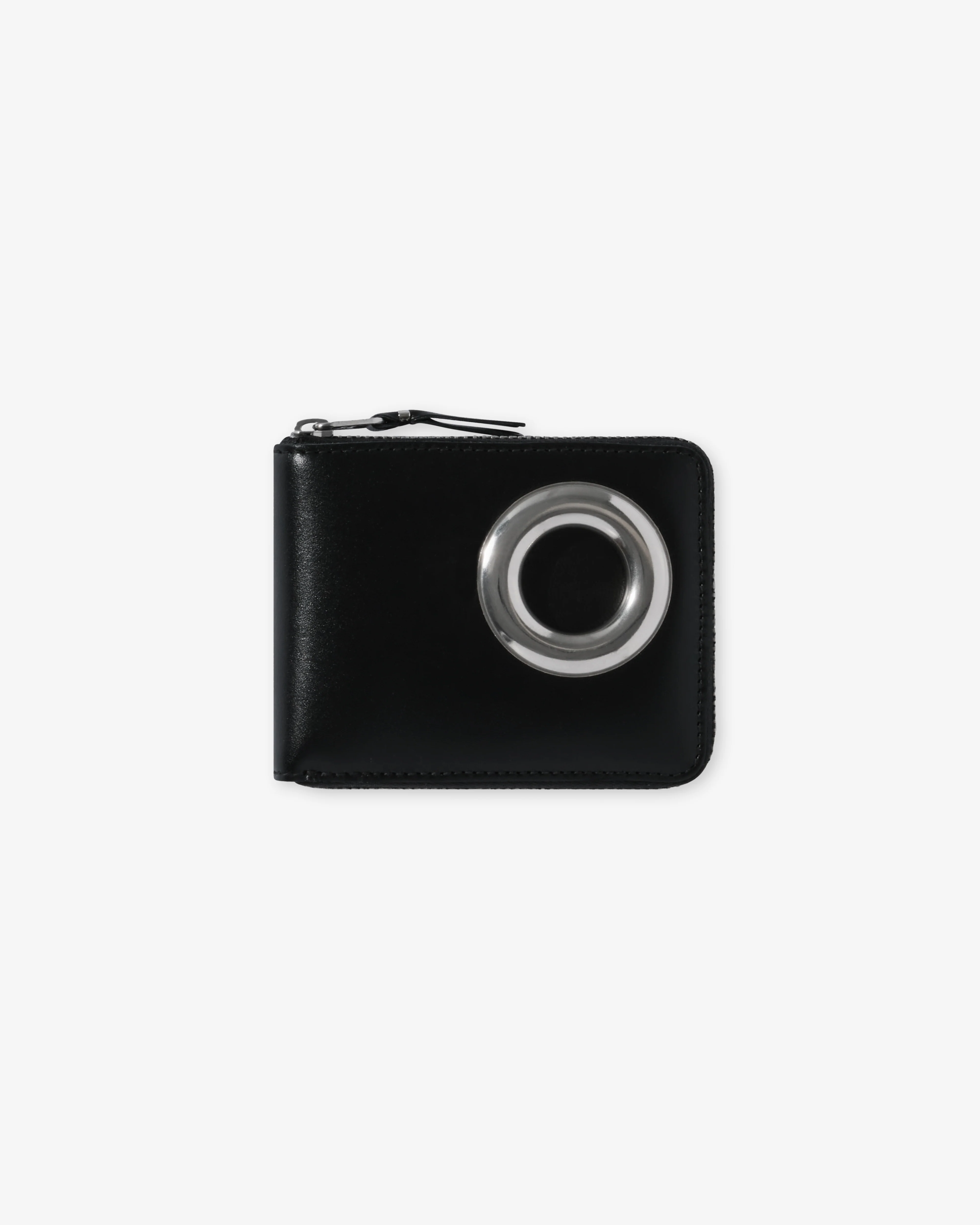 CDG Wallet - Silver Eyelet Wallet - (Black SA7100SE)