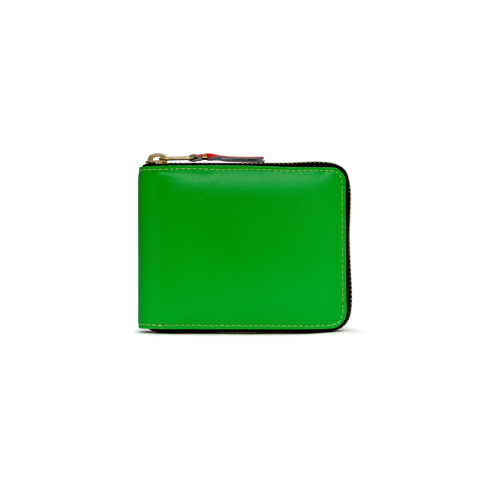 CDG Wallet - Super Fluo Full Zip Around Wallet - (Green SA7100SF)