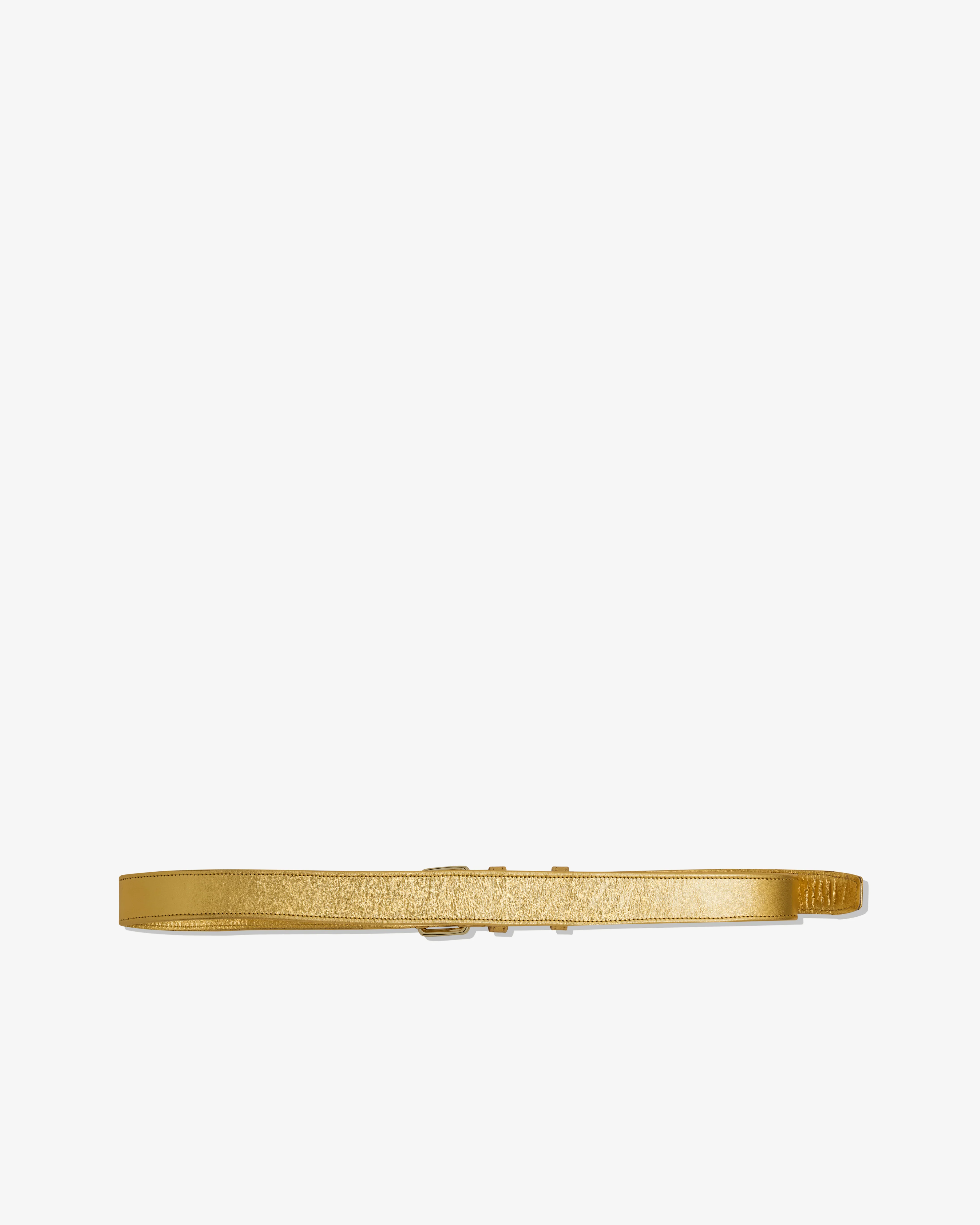 CDG Wallet - Classic Leather Belt - (Gold SA0912GF) - Image 2