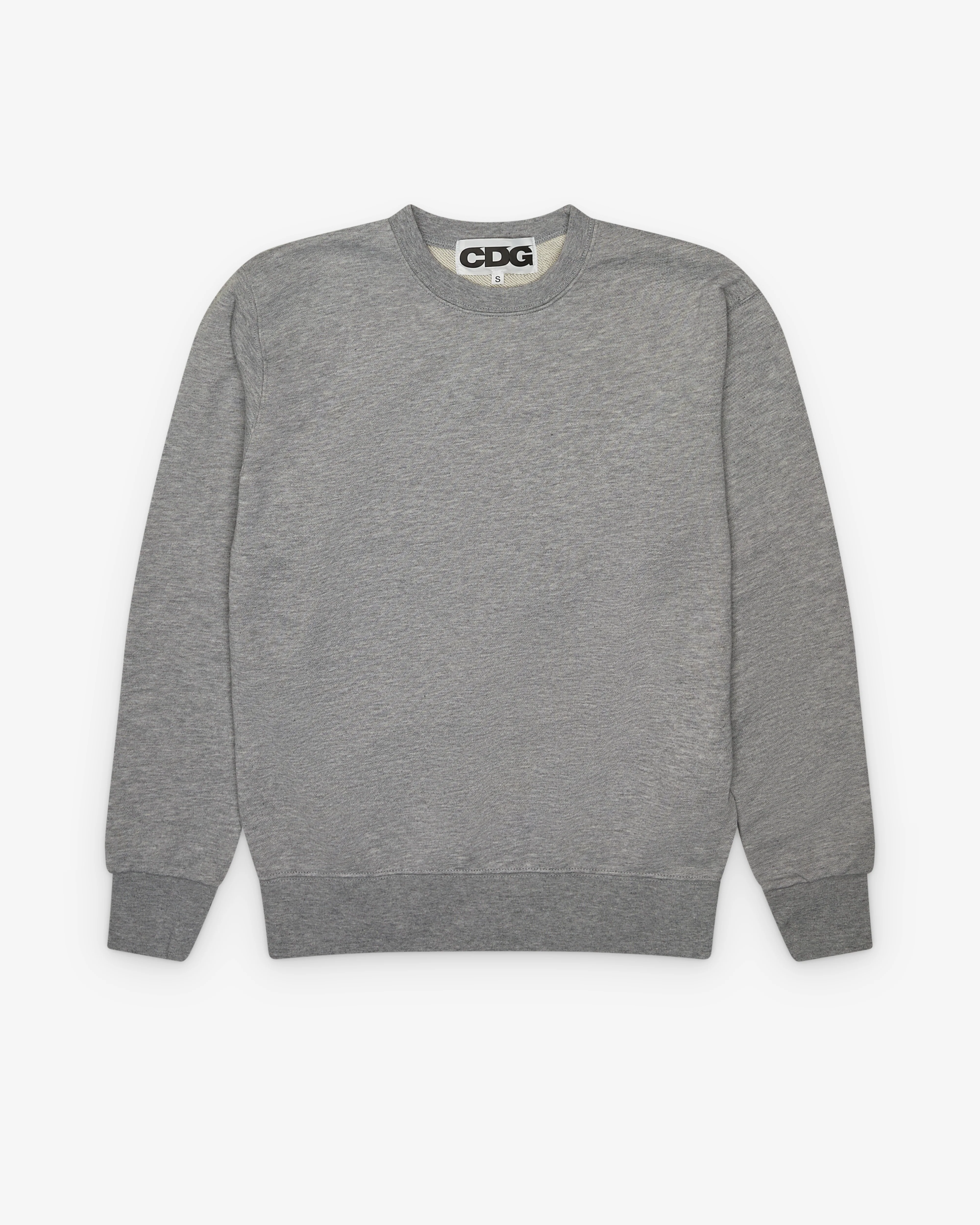 CDG - Logo Crew Neck Sweatshirt - (Grey) - Image 2