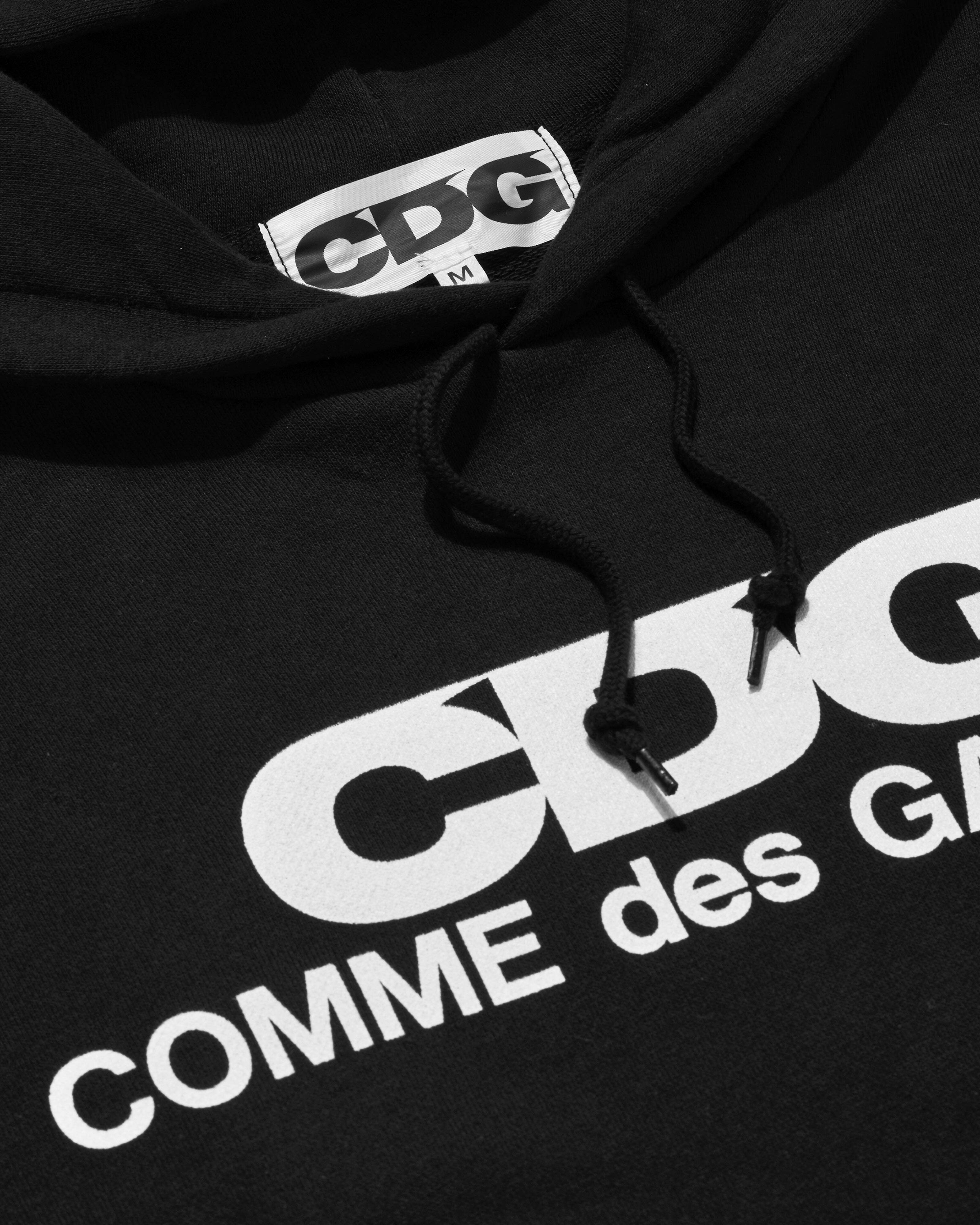 CDG - Logo Hooded Sweatshirt - (Black) - Image 3