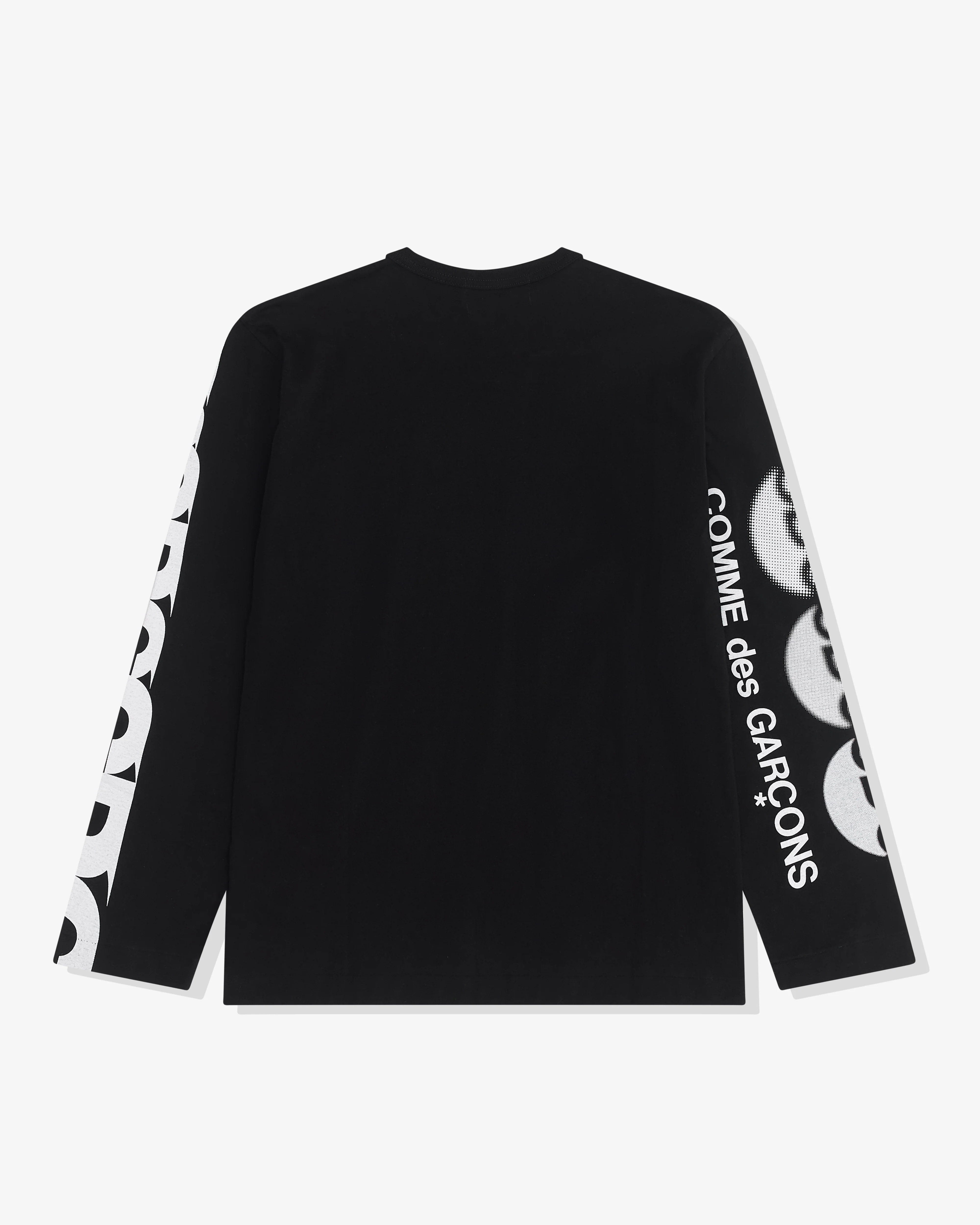 CDG - CDG Logo Long Sleeve T-Shirt - (Black) - Image 2