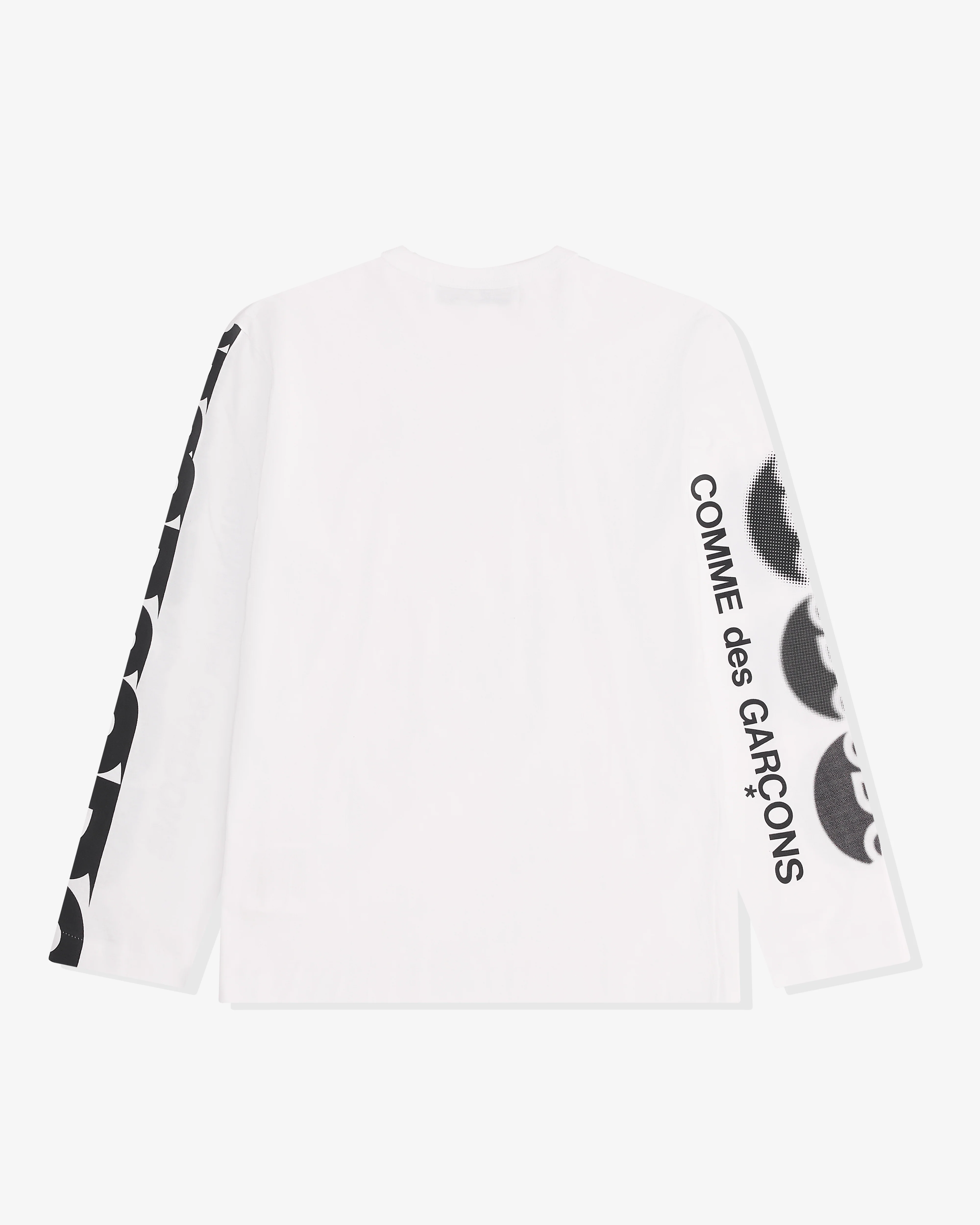 CDG - CDG Logo Long Sleeve T-Shirt - (White) - Image 2