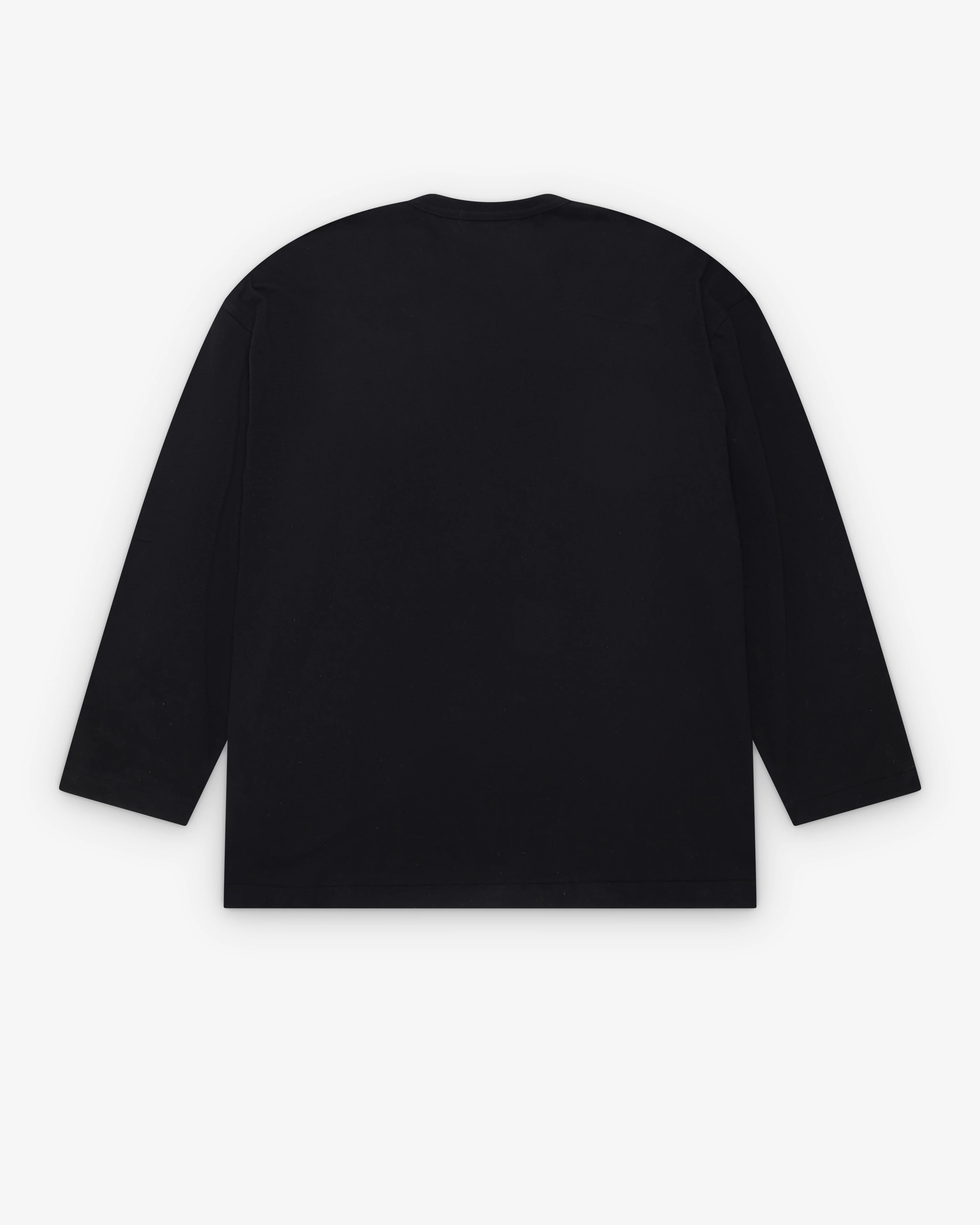 CDG - Men's Wavy Print Oversized L/S T-Shirt - (Black) - Image 2