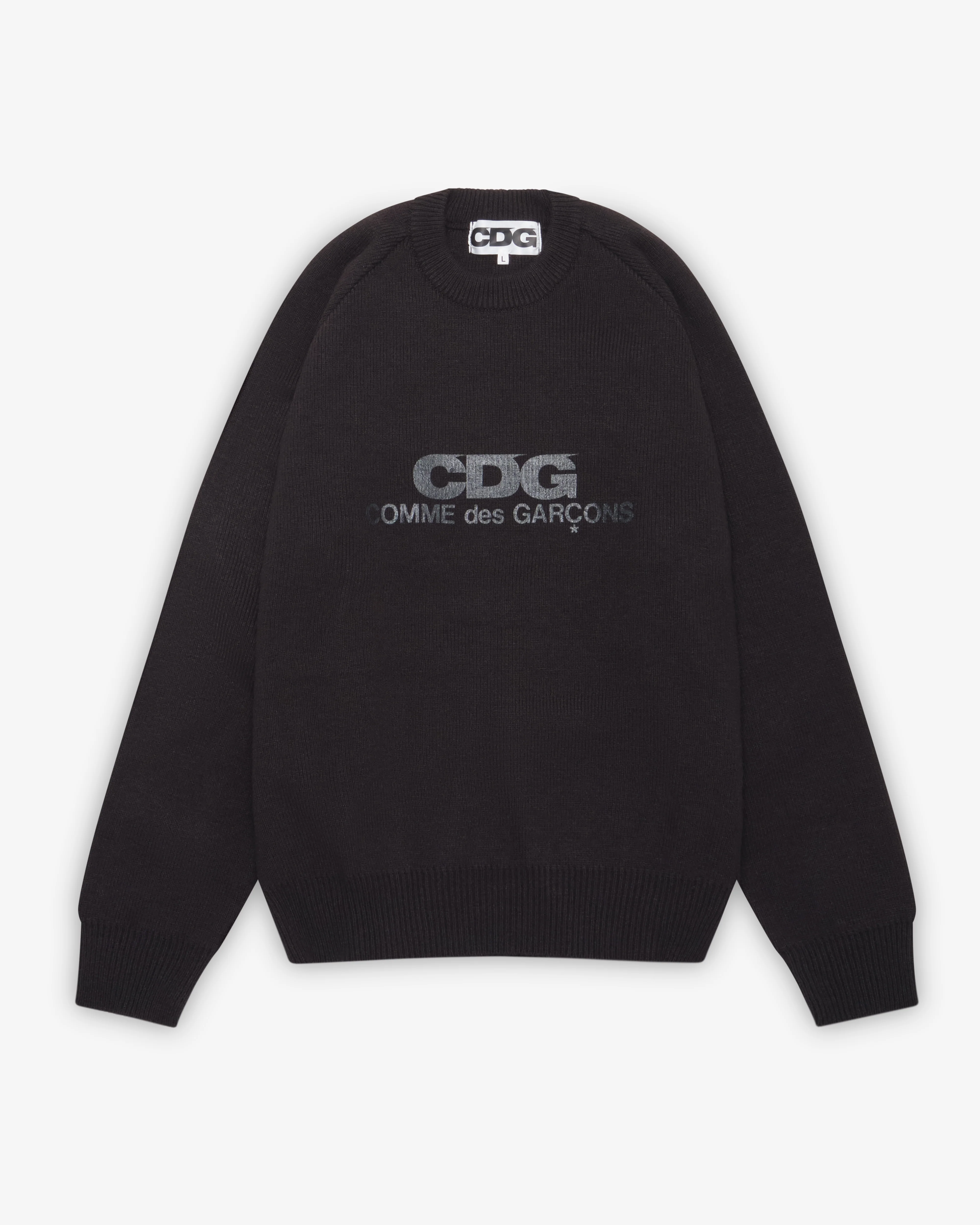 CDG - Rib Stitch School Pullover - (Black)