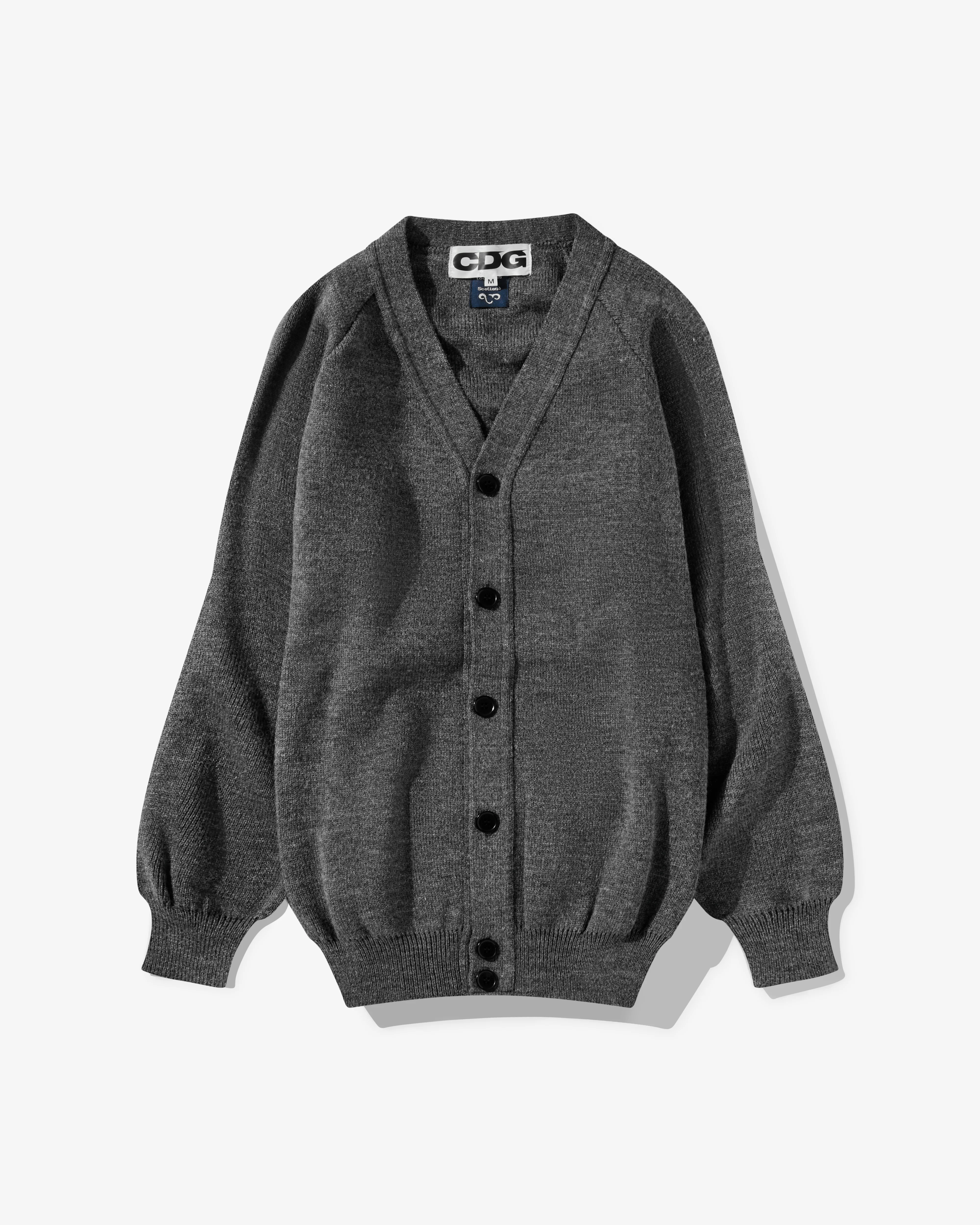 CDG - Logo School Cardigan - (Grey)