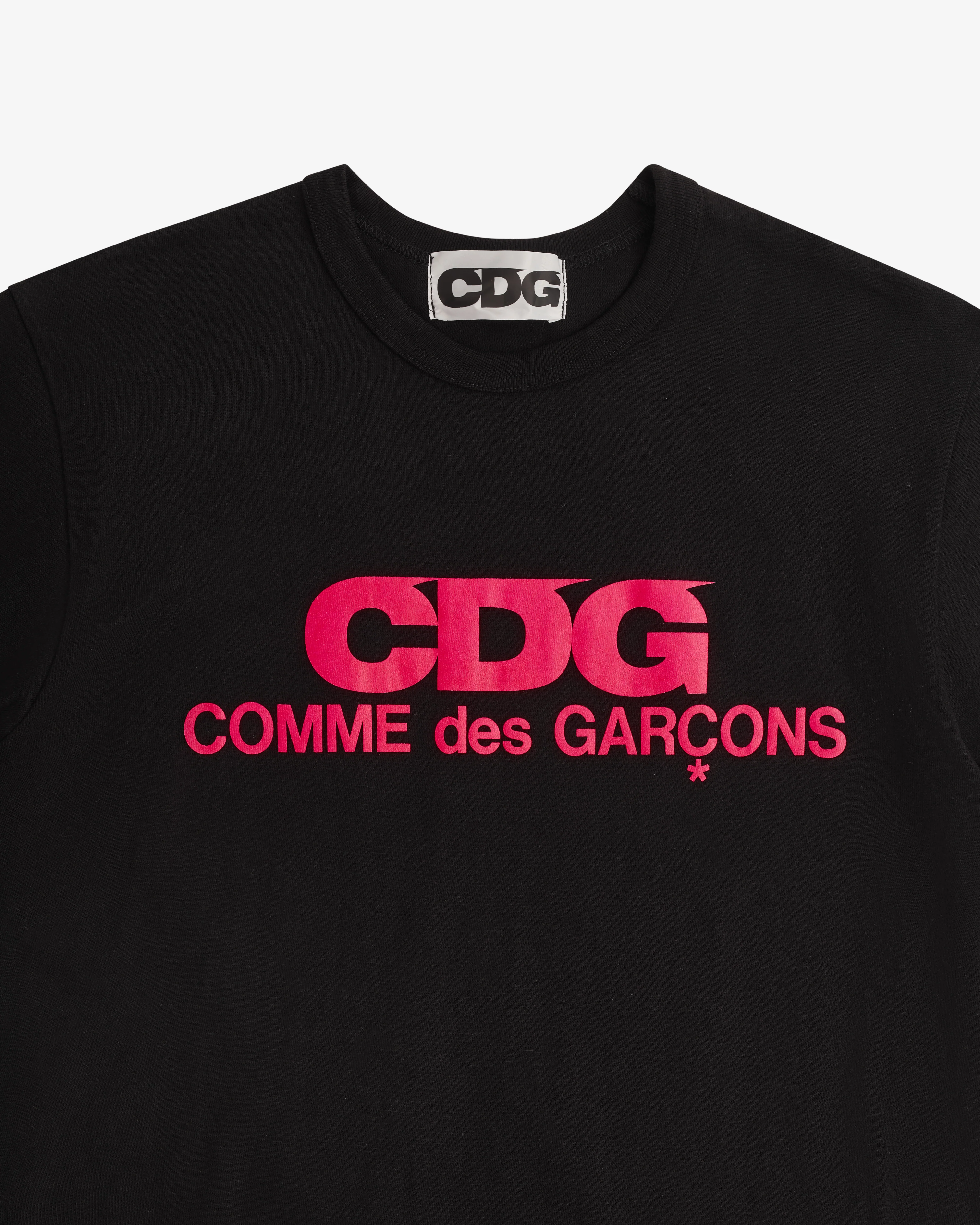 CDG - Pink Logo T-Shirt - (Black) - Image 3